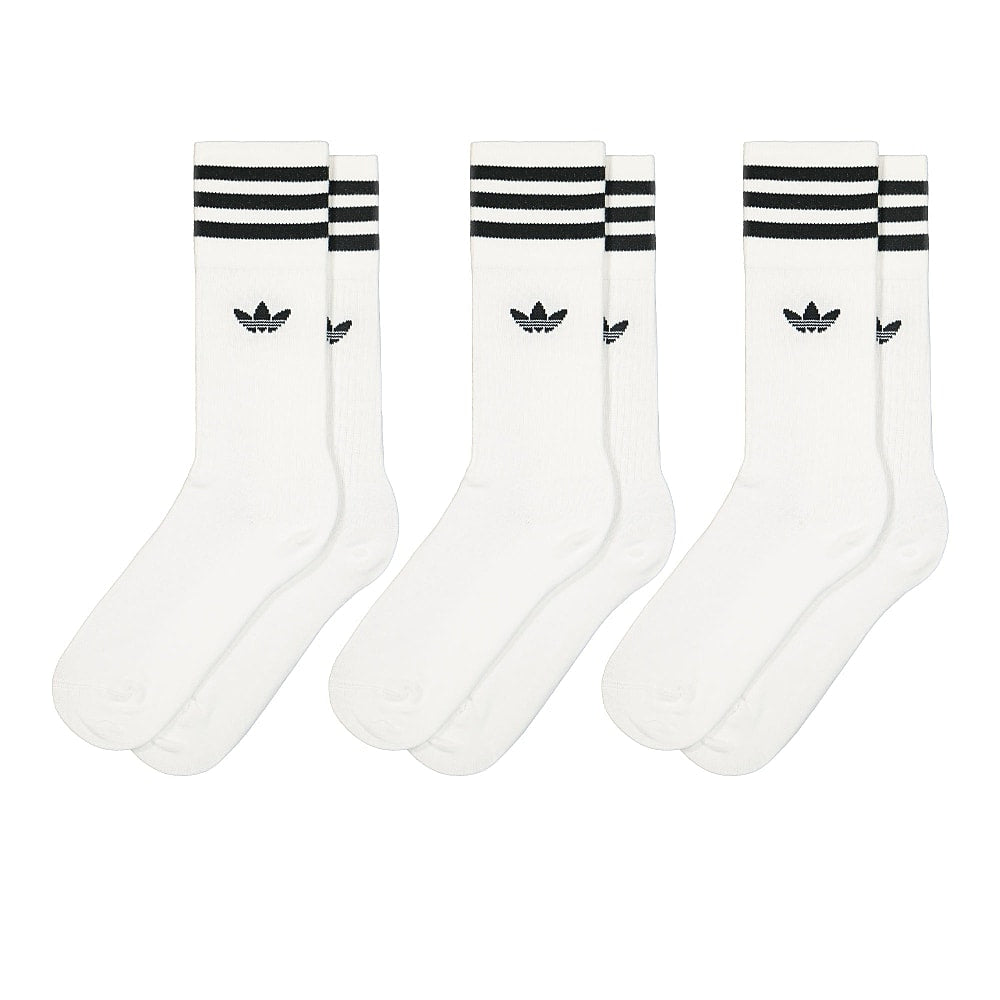 adidas Solid Crew Socks White / Black Socks S21489 | Overkill