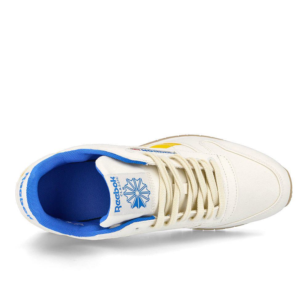 Reebok classic leather grow Chalk / Primal Yellow / Horizon Blue Detail view 1 | Overkill