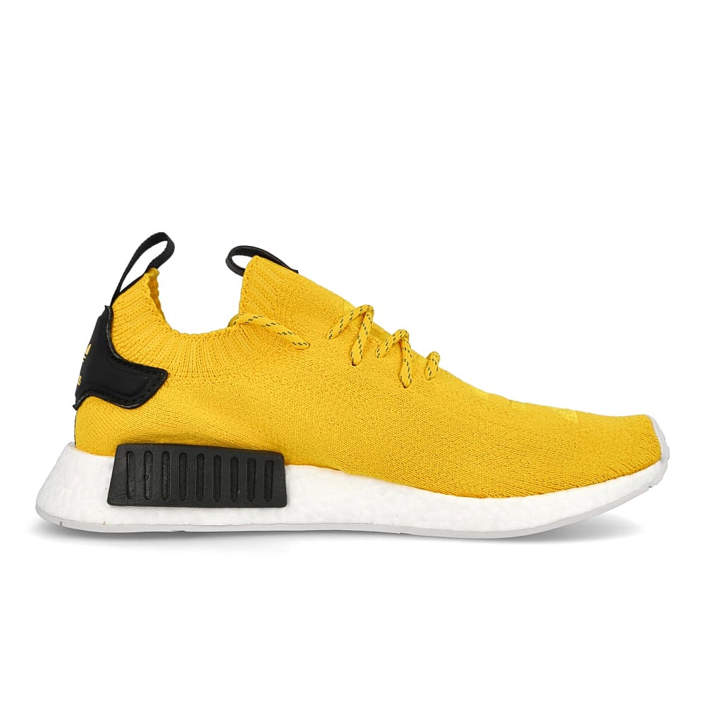 adidas nmd r1 primeknit Equipment Yellow-Equipment Yellow-Core Black Sneakers Silhouette | Overkill