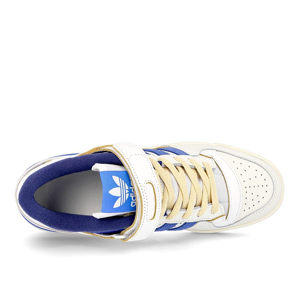 adidas forum 84 low blue thread Footwear White / Team Royal Blue / Cream White Detail view 1 | Overkill