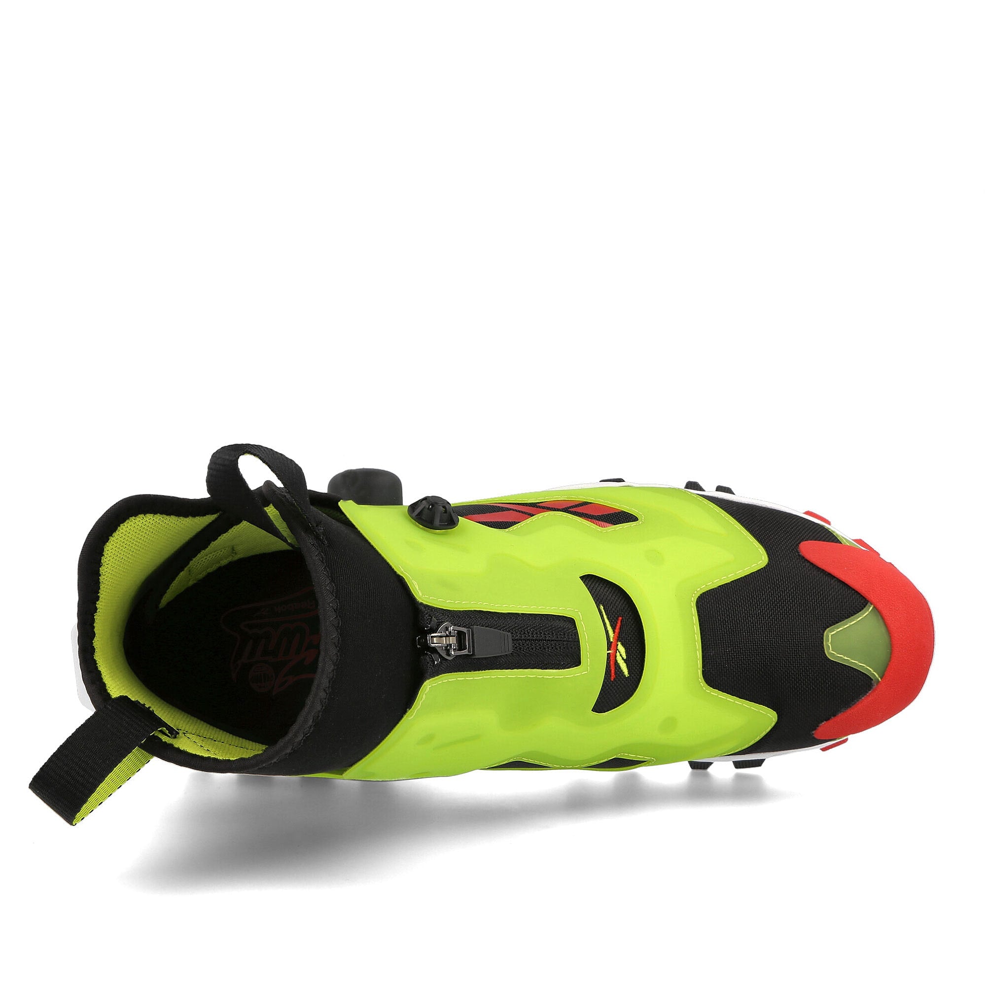 Reebok instapump fury x gtx Black-Acid Yellow-Vector Red Sneakers Detailfoto | Overkill
