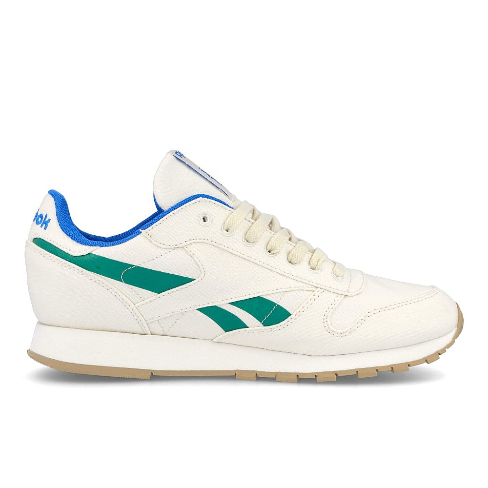 Reebok classic leather grow Chalk / Court Green / Horizon Blue Material | Overkill