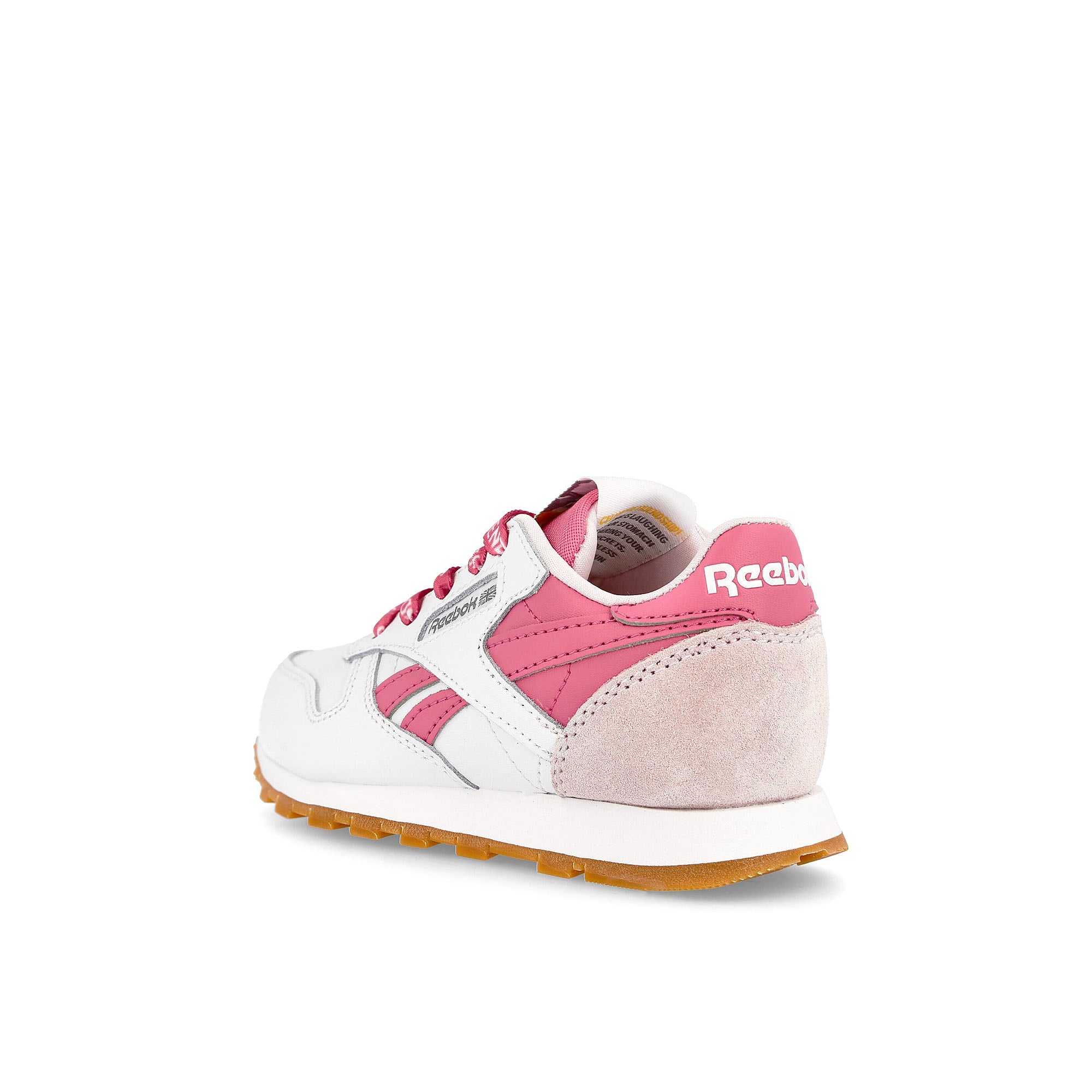 Reebok classic leather kids Footwear White-Frost Berry-True Pink Low Top Sneakers Material | Overkill