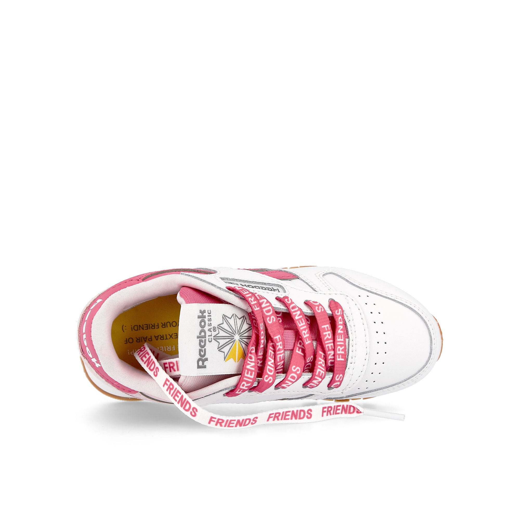 Reebok classic leather kids Footwear White-Frost Berry-True Pink Low Top Sneakers Detailfoto | Overkill