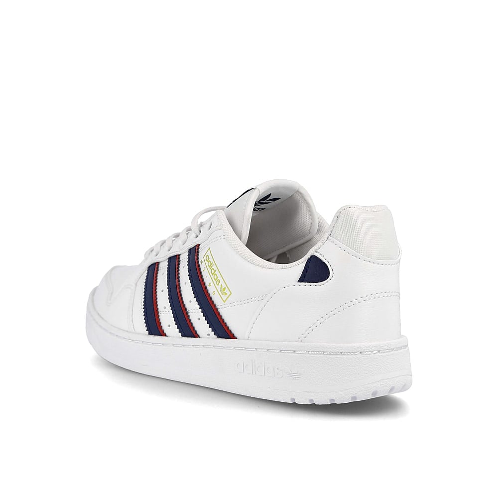 adidas ny 90 stripes Footwear White / Collegiate Navy / Scarlet Close-up | Overkill