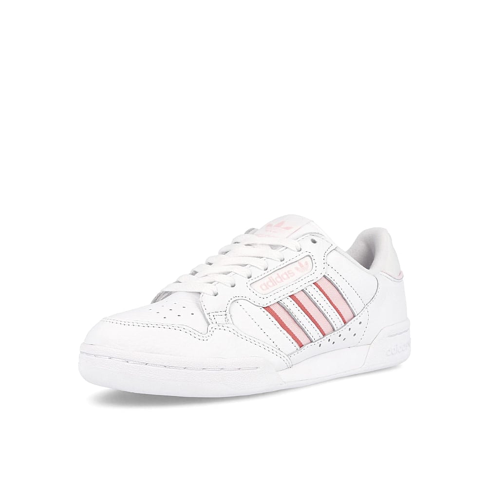 adidas wmns continental 80 stripes Footwear White-Clear Pink-Hazy Rose Sneakers Close Up | Overkill
