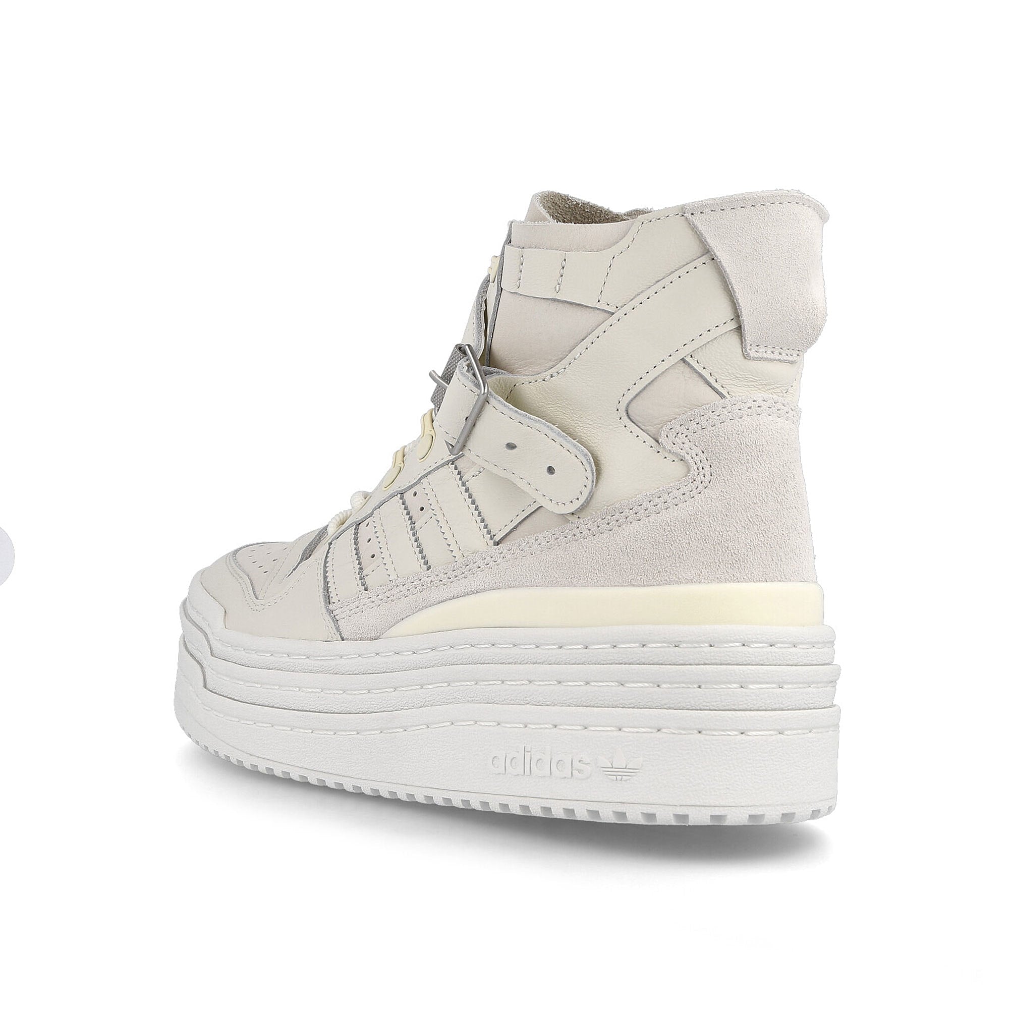 adidas triple platforum high Off White-Off White-Chalk White Sneakers Material | Overkill
