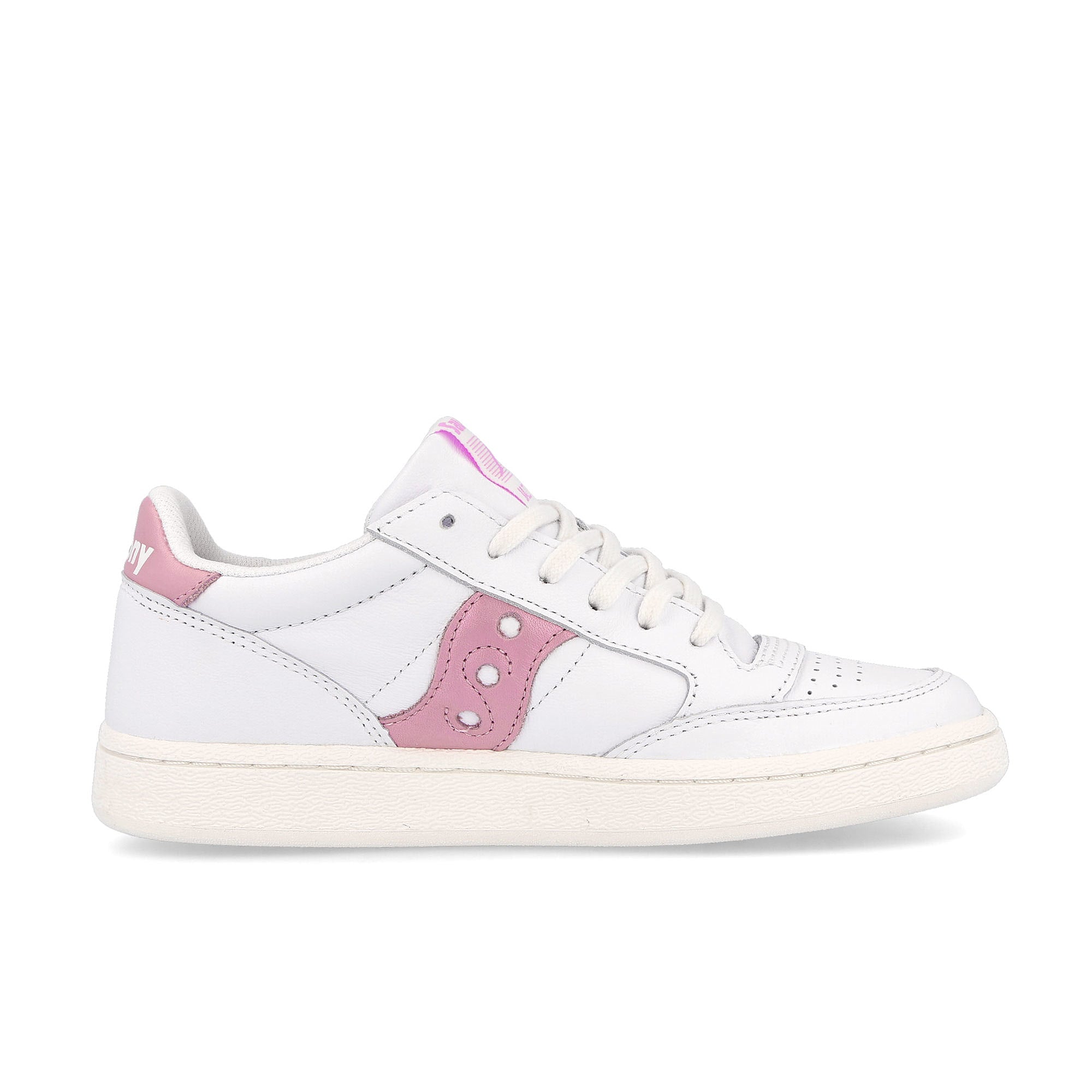 Saucony wmns jazz court White-Pink Low Top Sneakers Silhouette | Overkill
