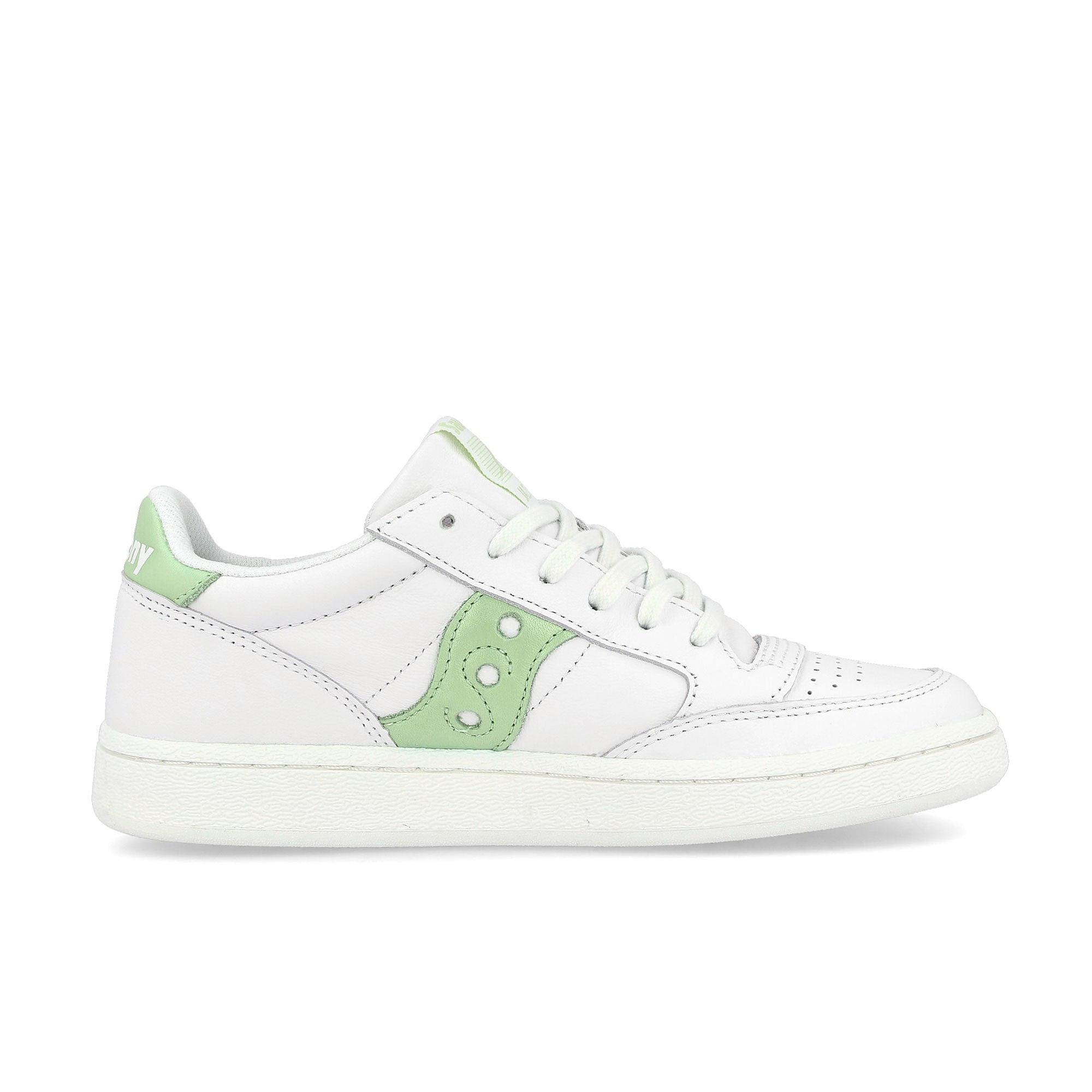 Saucony wmns jazz court White-Green Low Top Sneakers Silhouette | Overkill