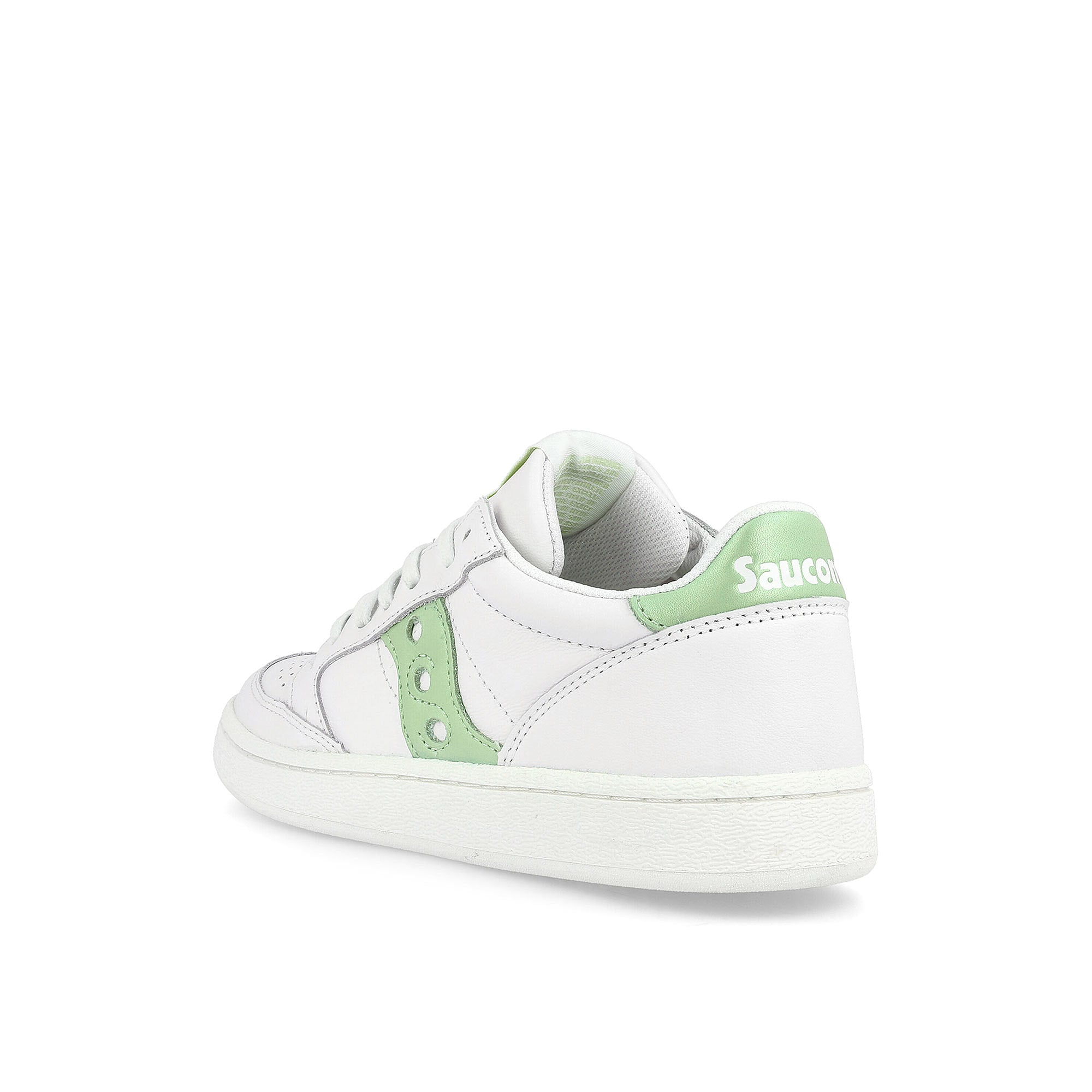 Saucony wmns jazz court White-Green Low Top Sneakers Material | Overkill