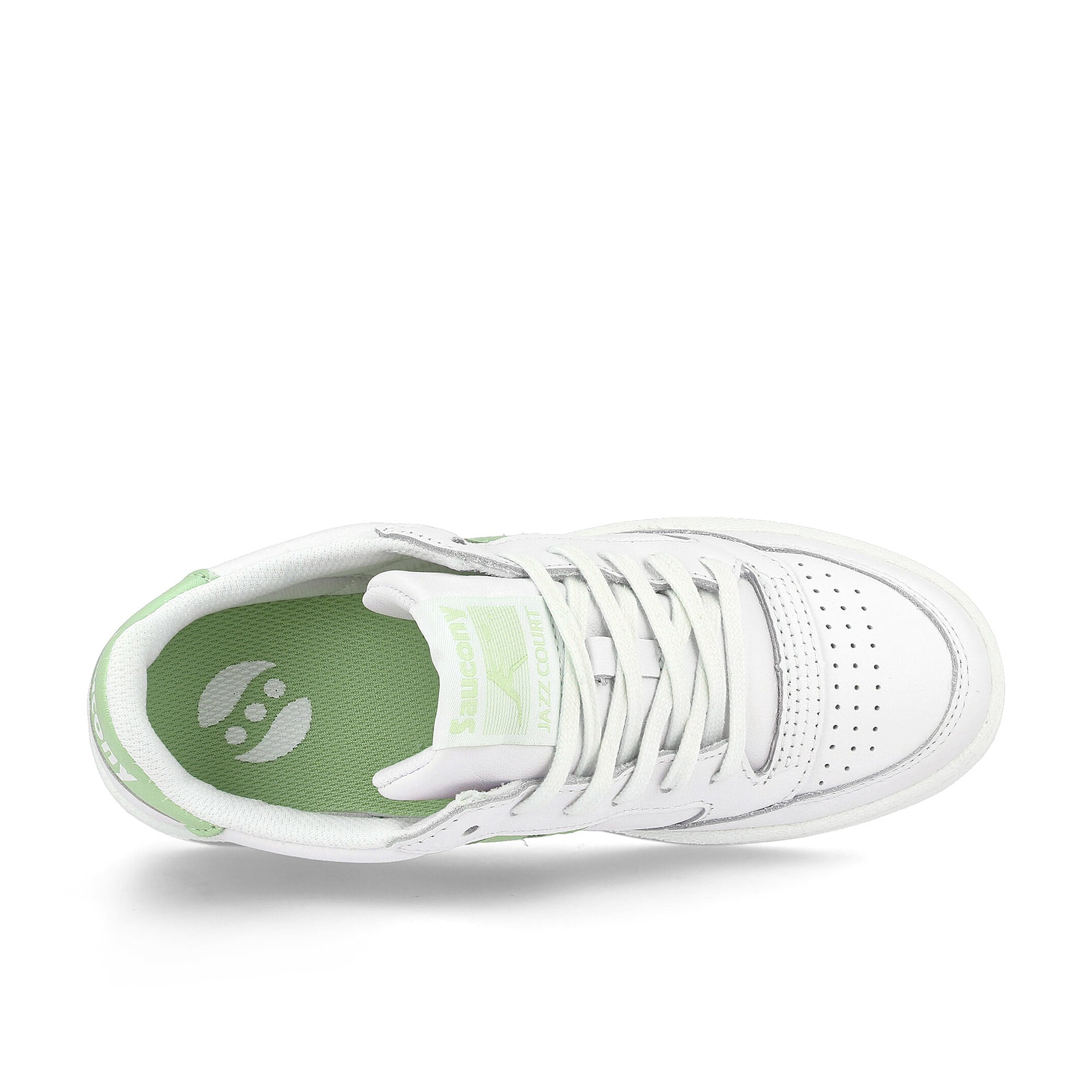 Saucony wmns jazz court White-Green Low Top Sneakers Detailfoto | Overkill