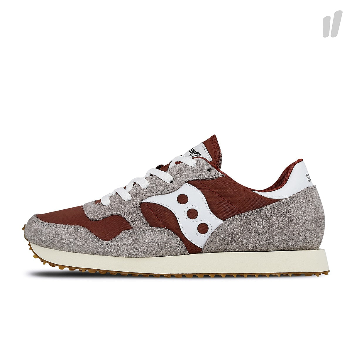 Saucony dxn trainer vintage Grey / Burgundy Sneakers S70369-36 | Overkill