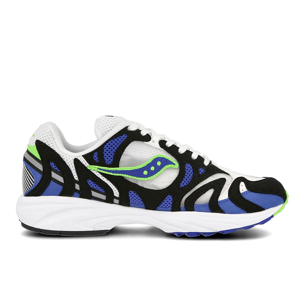 Saucony grid azura 2000 White-Blue Sneakers Silhouette | Overkill