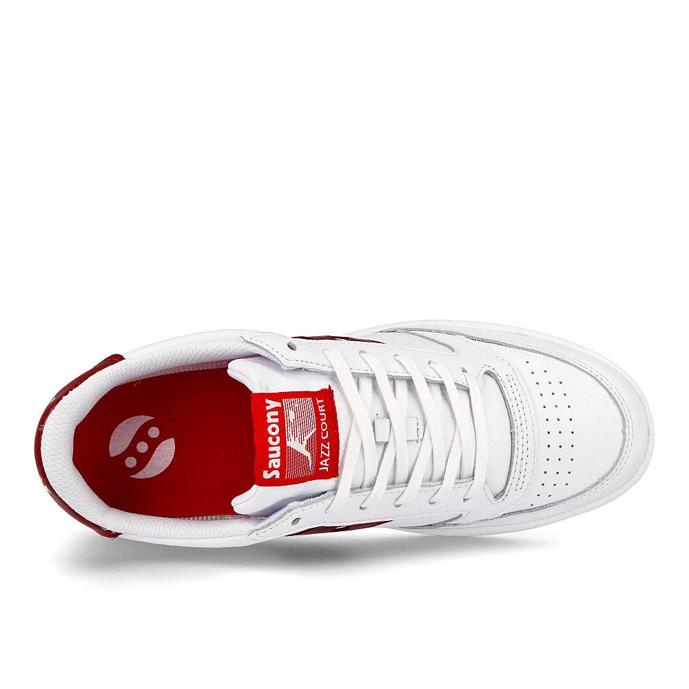 Saucony jazz court White / Red Detail view 1 | Overkill