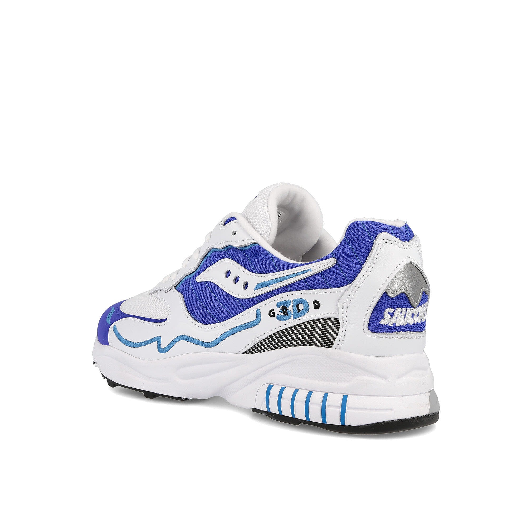 Saucony 3d grid hurricane White-Royal Low Top Sneakers Material | Overkill