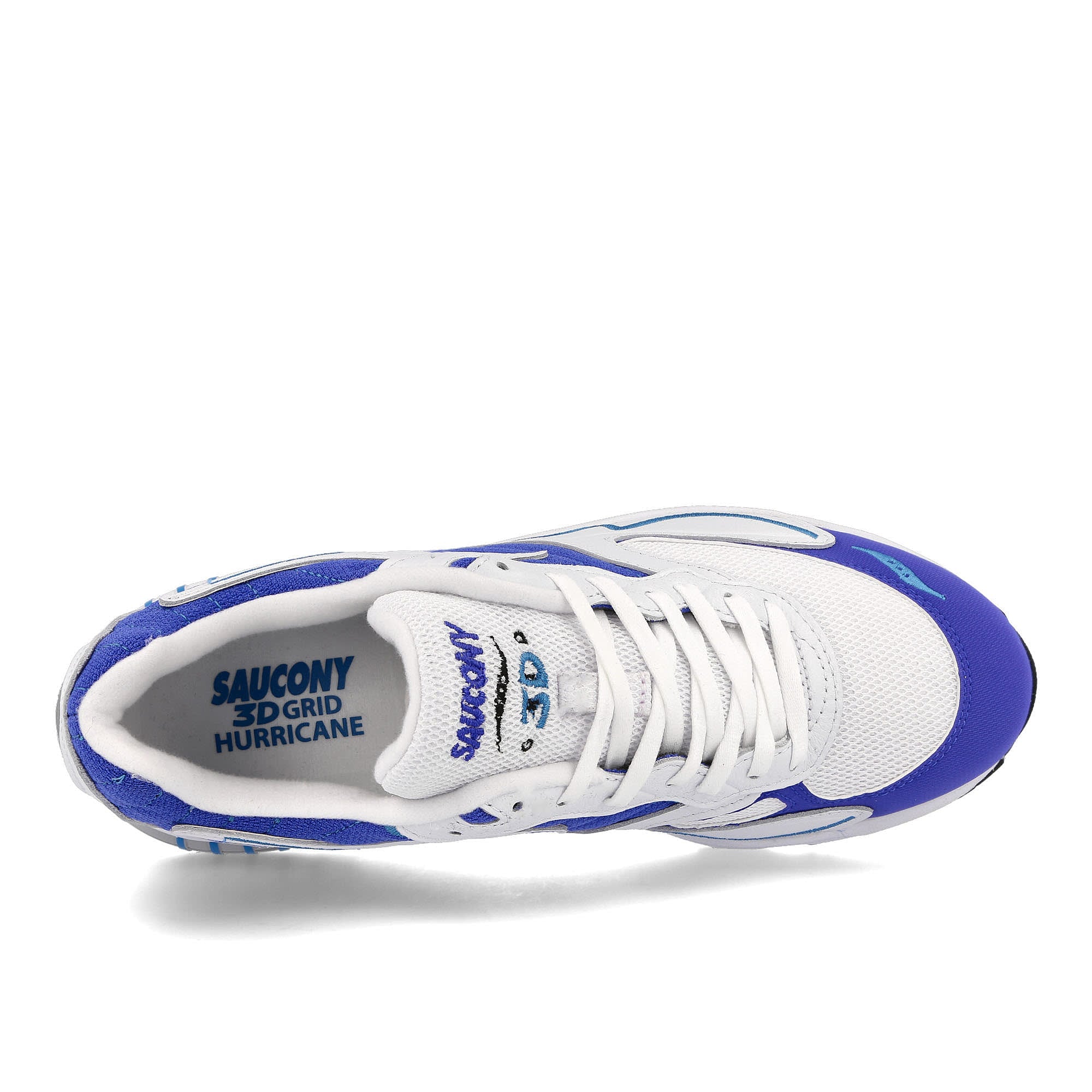 Saucony 3d grid hurricane White-Royal Low Top Sneakers Detailfoto | Overkill
