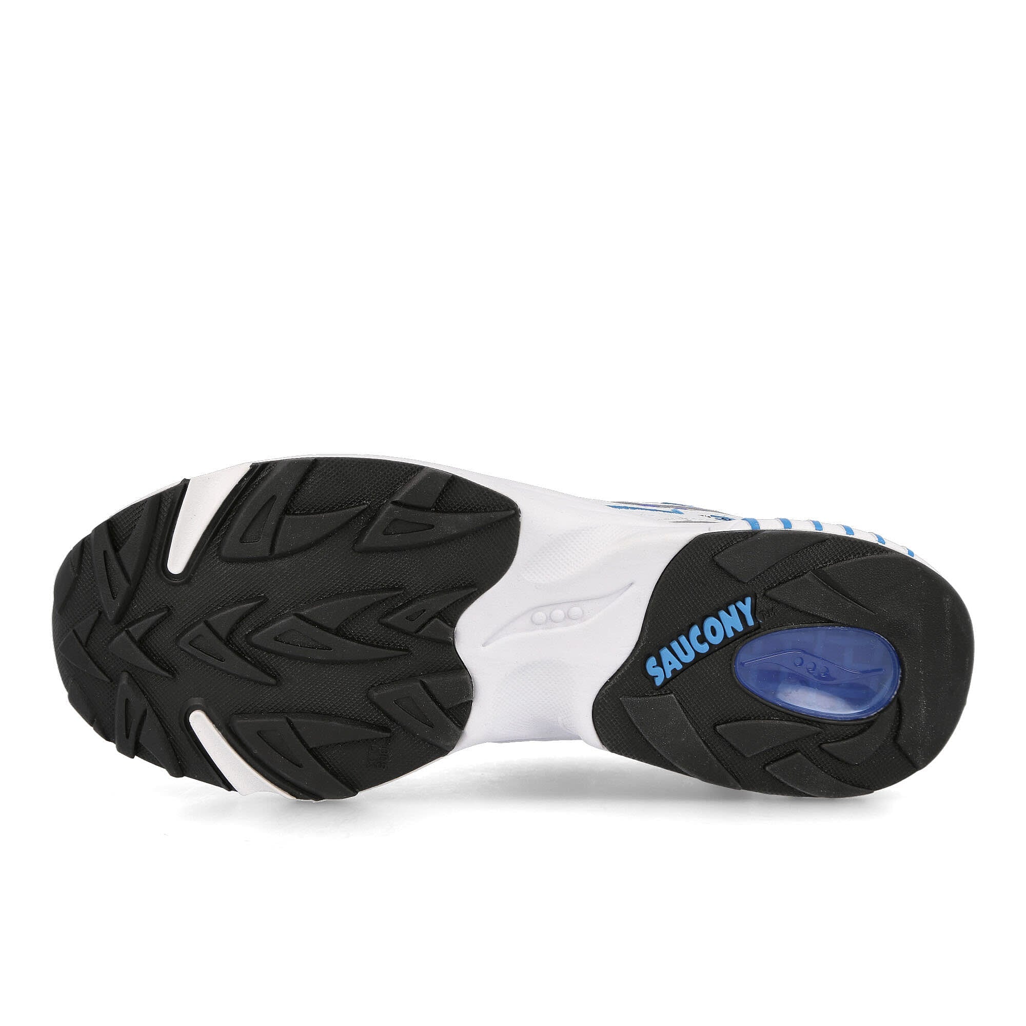 Saucony 3d grid hurricane White-Royal Low Top Sneakers Detail View 1 | Overkill