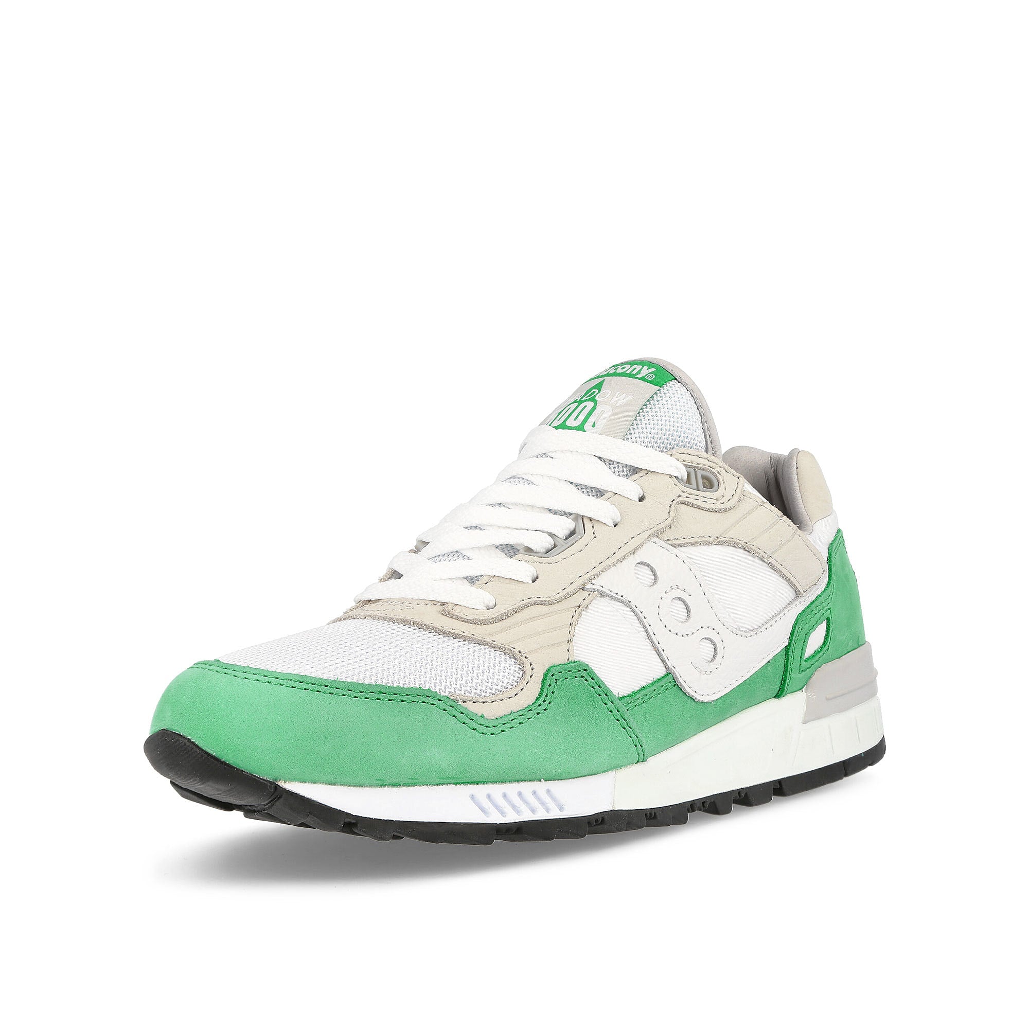Saucony shadow 5000 White-Green Low Top Sneakers Close Up | Overkill