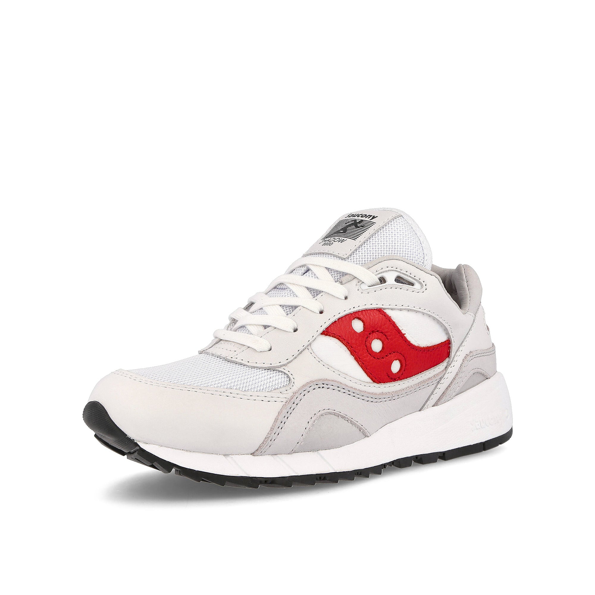 Saucony shadow 6000 White-Red Low Top Sneakers Close Up | Overkill