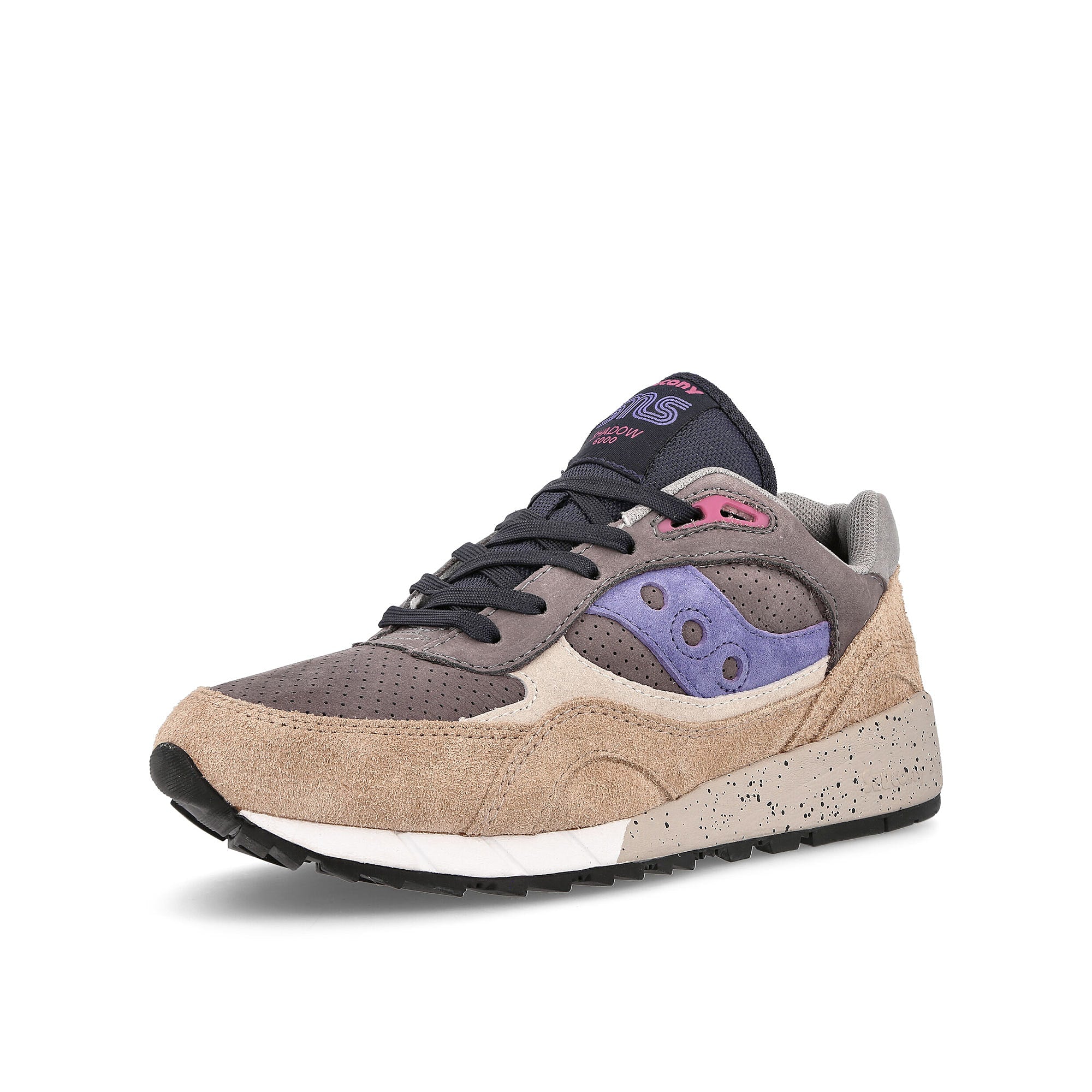 Saucony SNS x Saucony Shadow 6000 Khaki-Grey Sneakers Close Up | Overkill