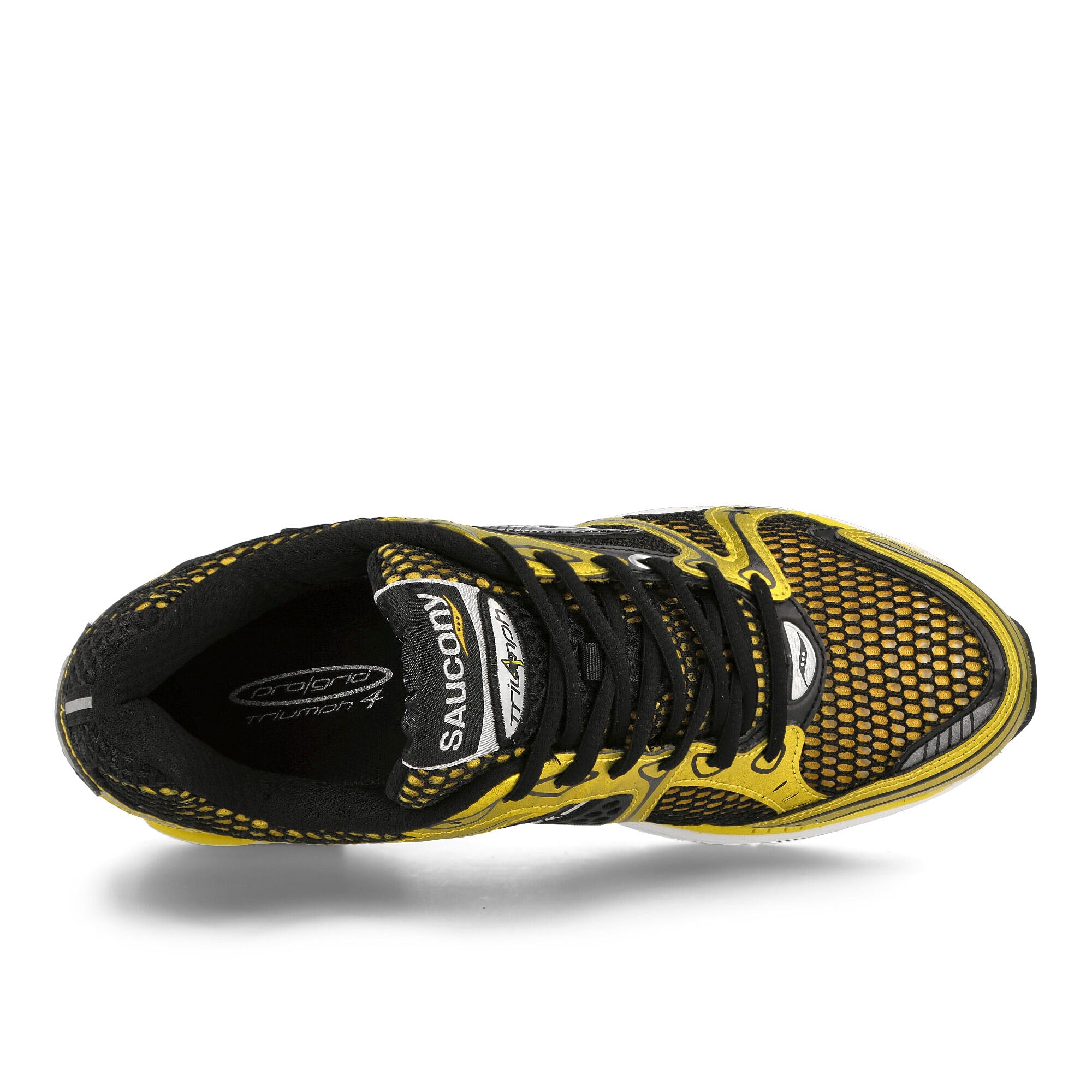 Saucony Progrid Triumph 4 Lemon Chrome Low Top Sneakers Detailfoto | Overkill