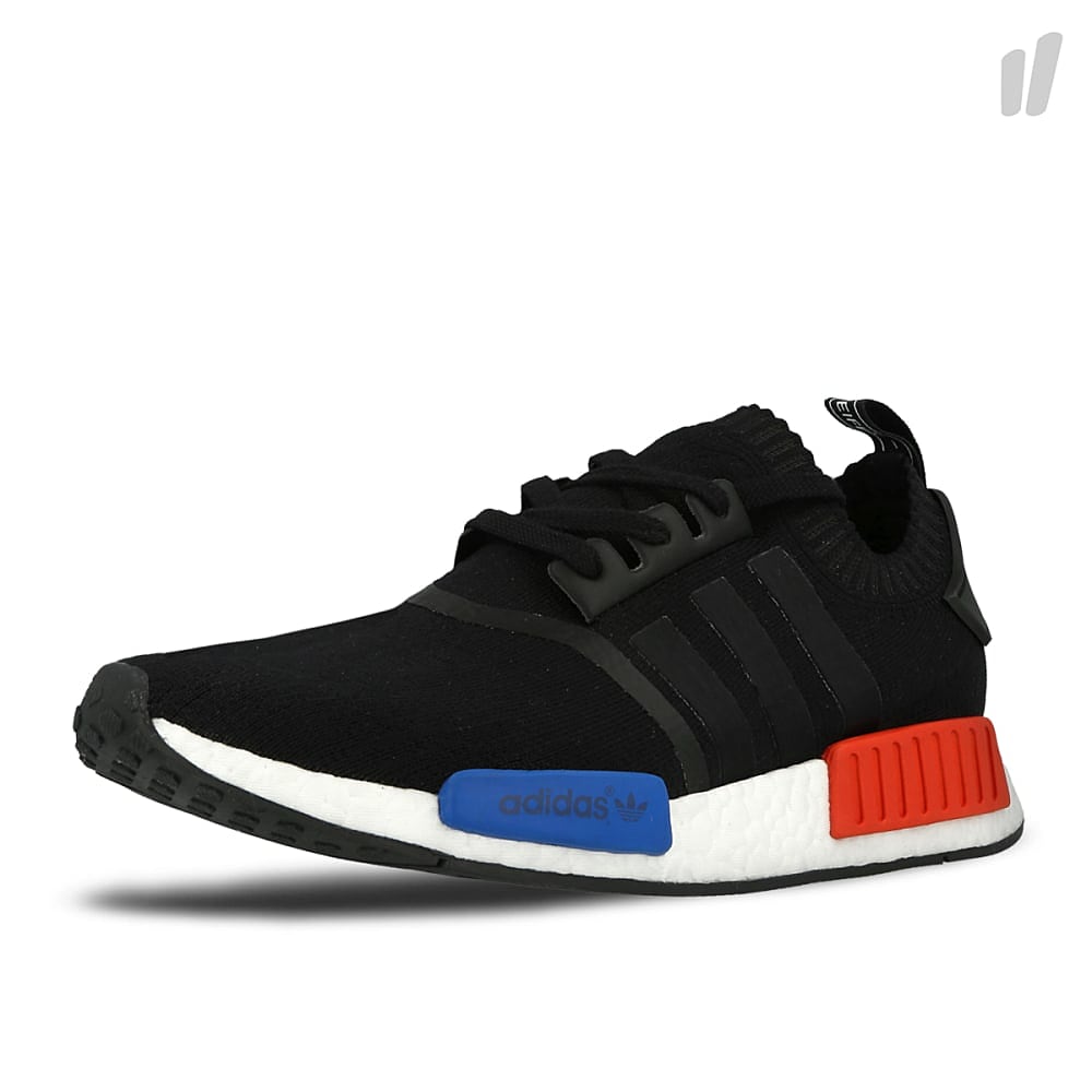adidas nmd runner pk Core Black-Core Black-Lush Red Sneakers Close Up | Overkill