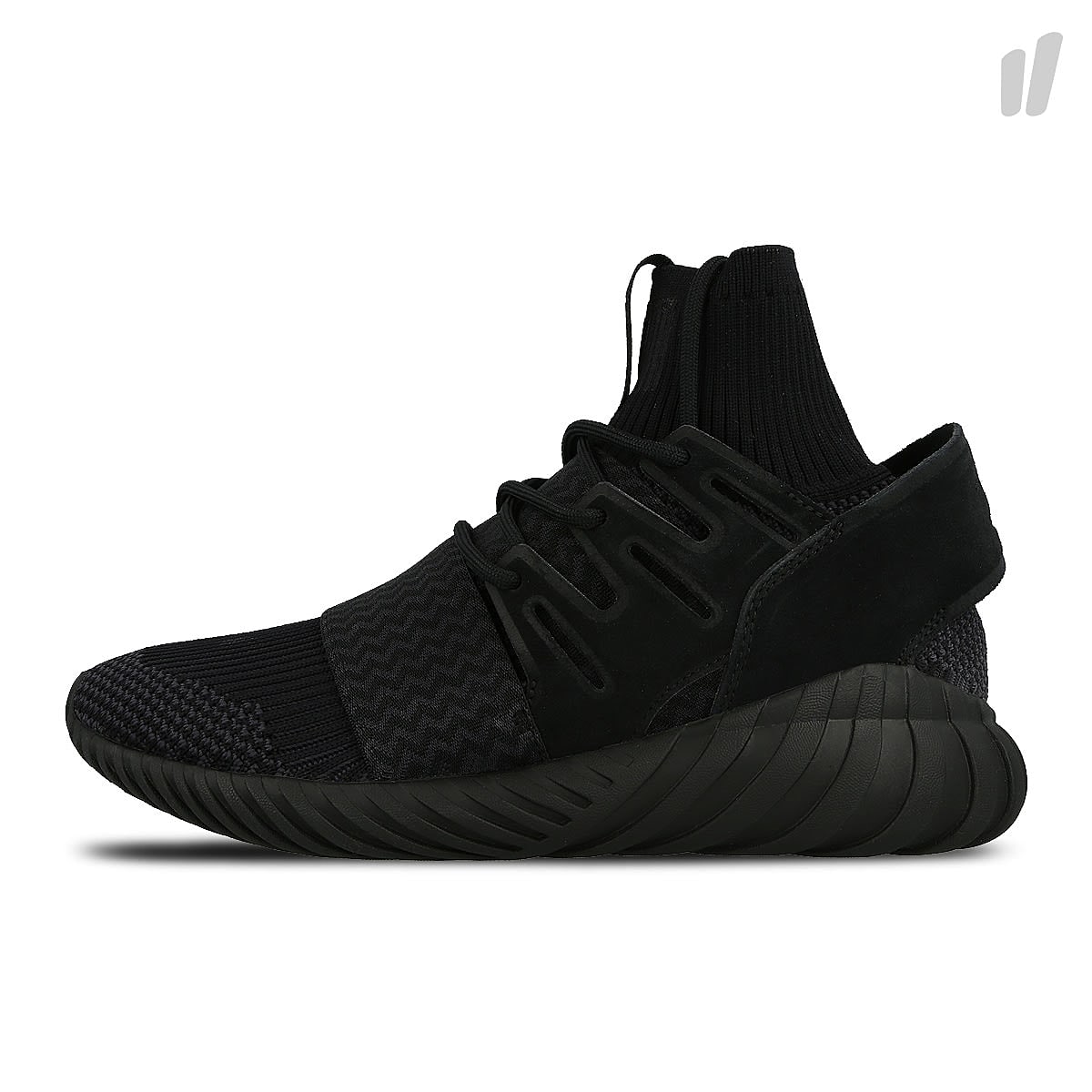adidas tubular doom primeknit Core Black-Night Grey-Running White Sneakers S80508 | Overkill