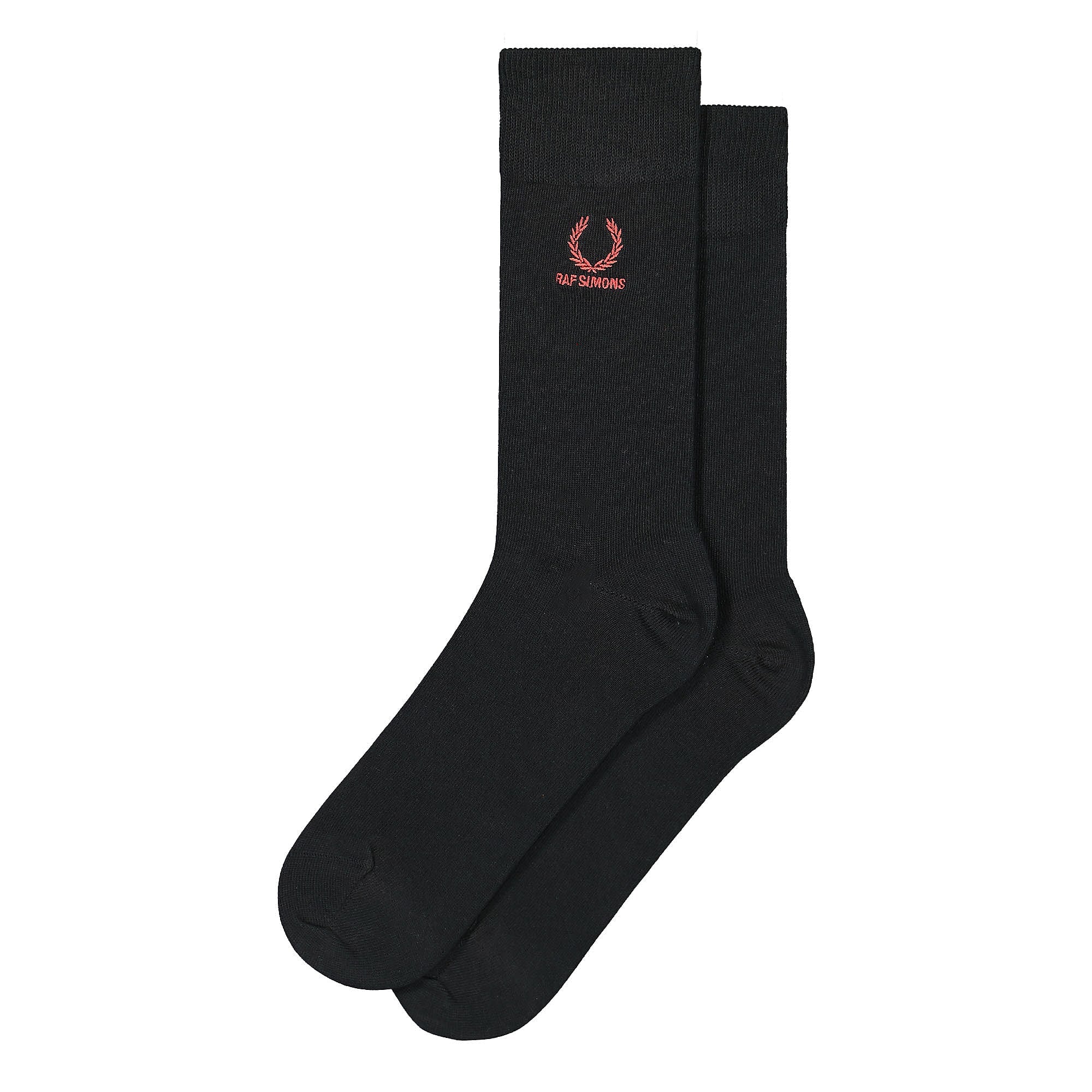 Fred Perry Raf Simons x Fred Perry Embroidered Socks Black Socks SC9062 | Overkill