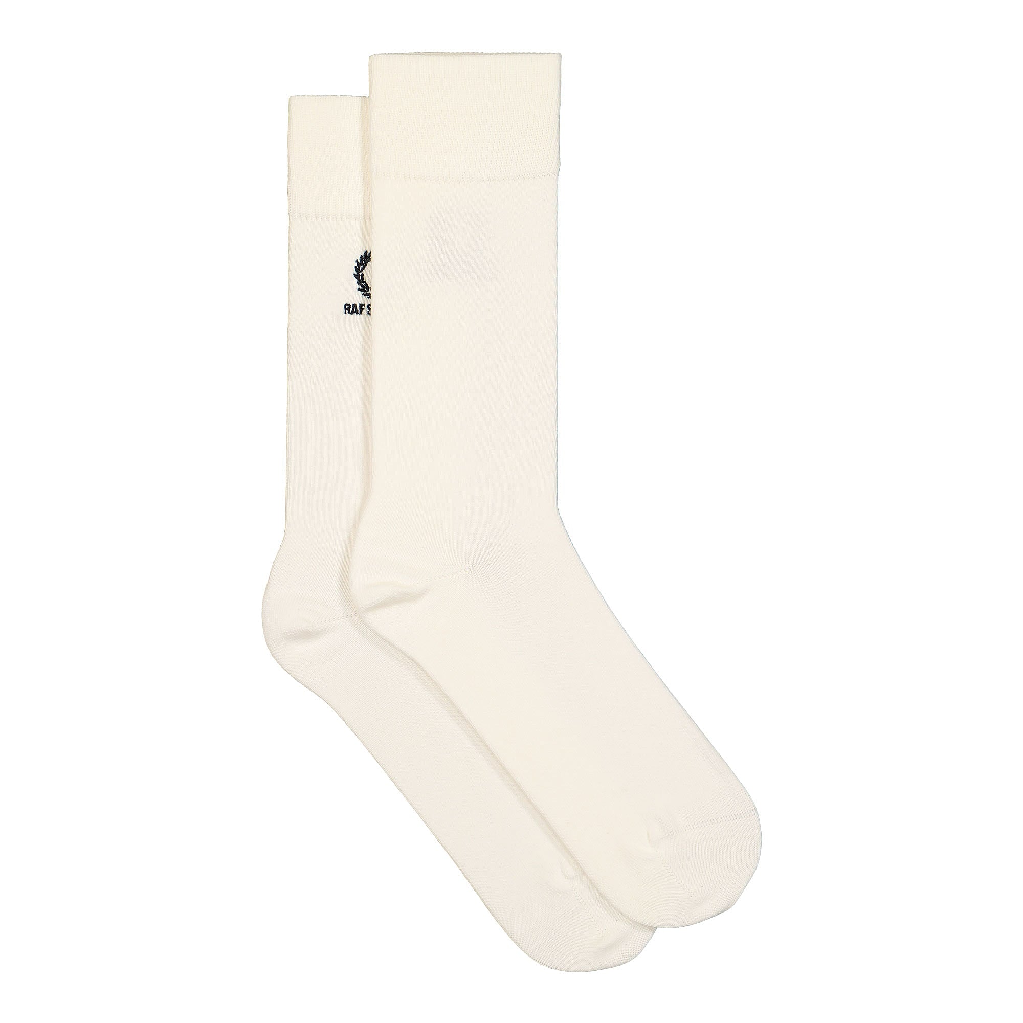 Fred Perry Raf Simons x Fred Perry Embroidered Socks Snow White Socks Material | Overkill