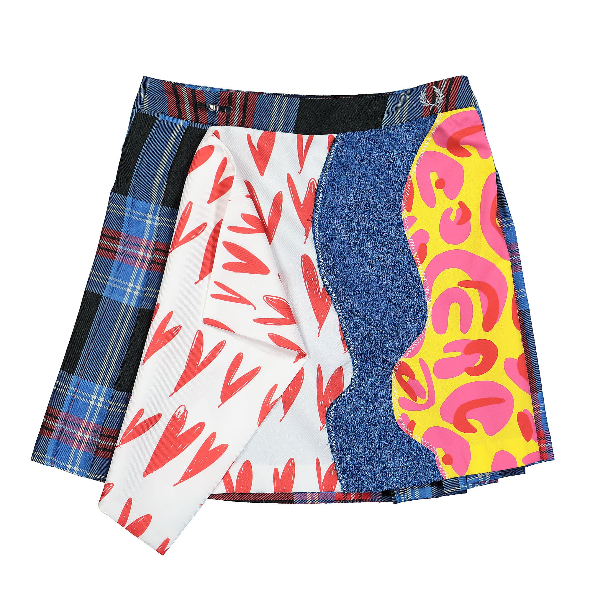 Fred Perry Charles Jeffrey LOVERBOY x Fred Perry Tartan Patch Kilt Tartan Sweatshirts SE3065 | Overkill