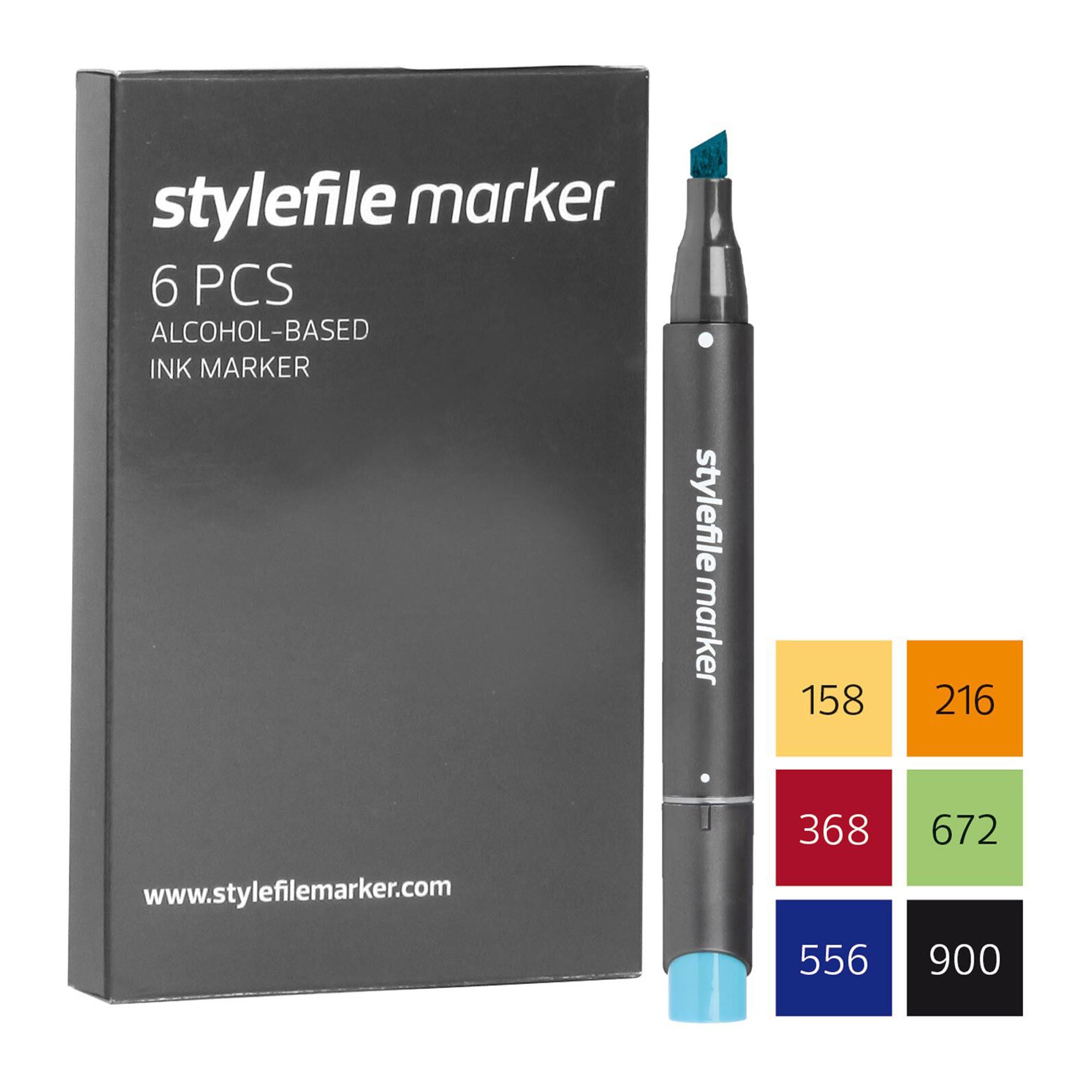 Stylefile Marker 6er Classic Starter Set 01 Marker SFS0601 | Overkill