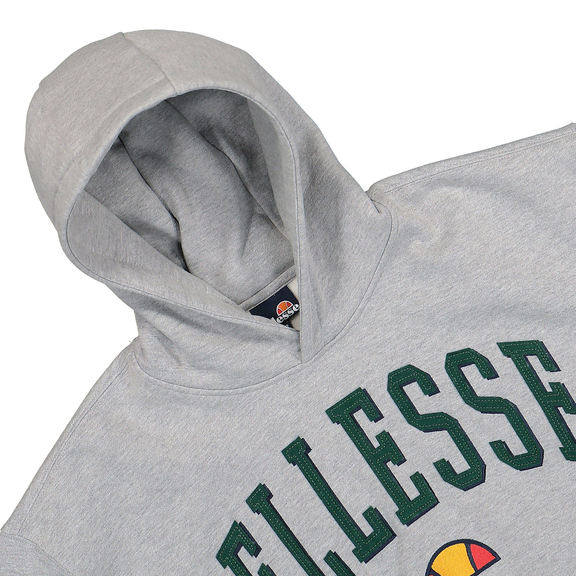 Ellesse Ramo Crop Hoody Grey Marl Hoodies Close-up | Overkill