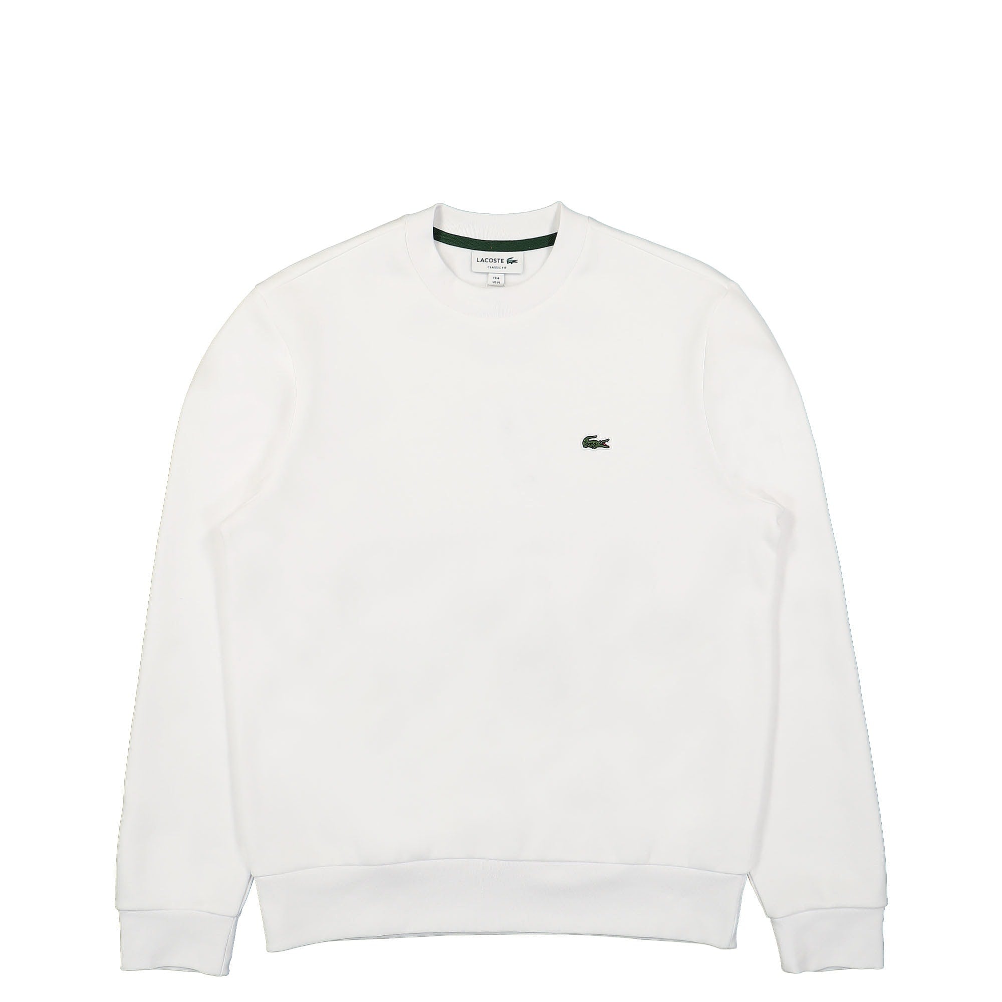 Lacoste Organic Cotton Sweatshirt White Sweatshirts SH9608-00 001 | Overkill
