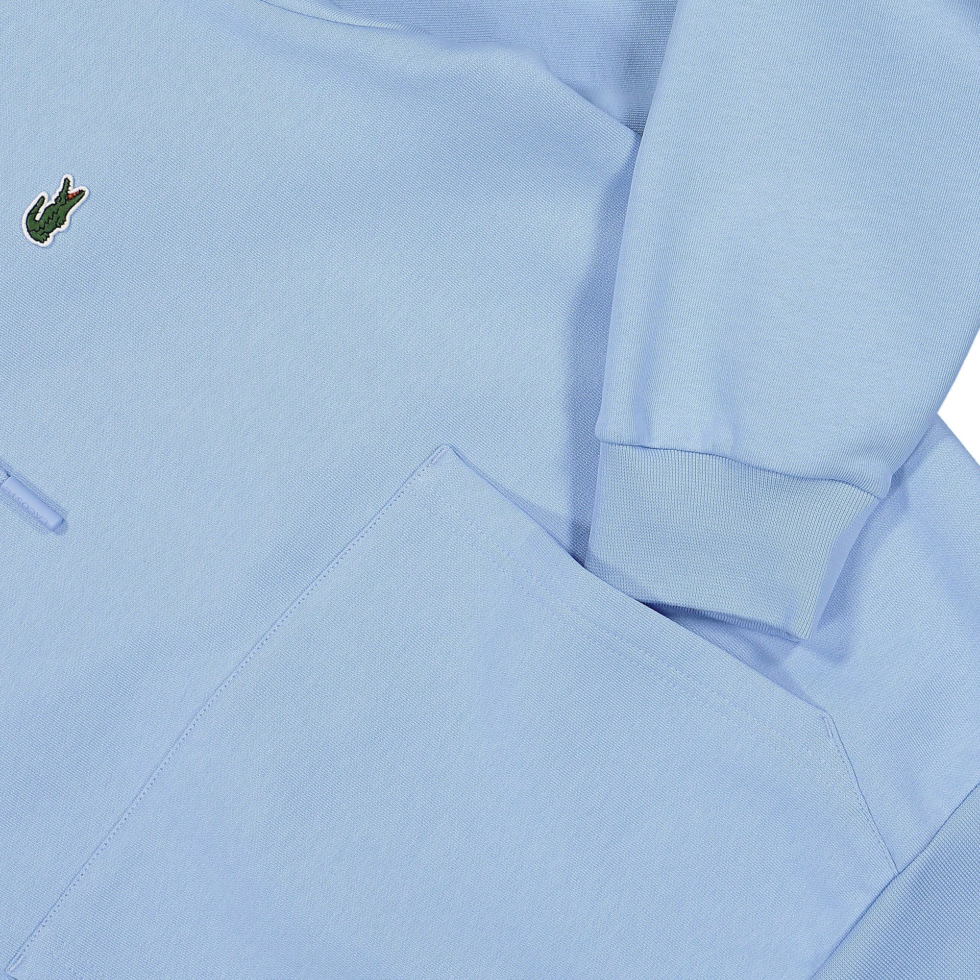 Lacoste Organic Cotton Hoodie Blue Hoodies Detailfoto | Overkill