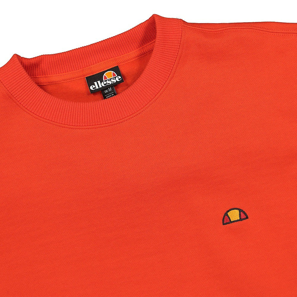 Ellesse Montano Crewsweat Red Sweatshirts Close-up | Overkill