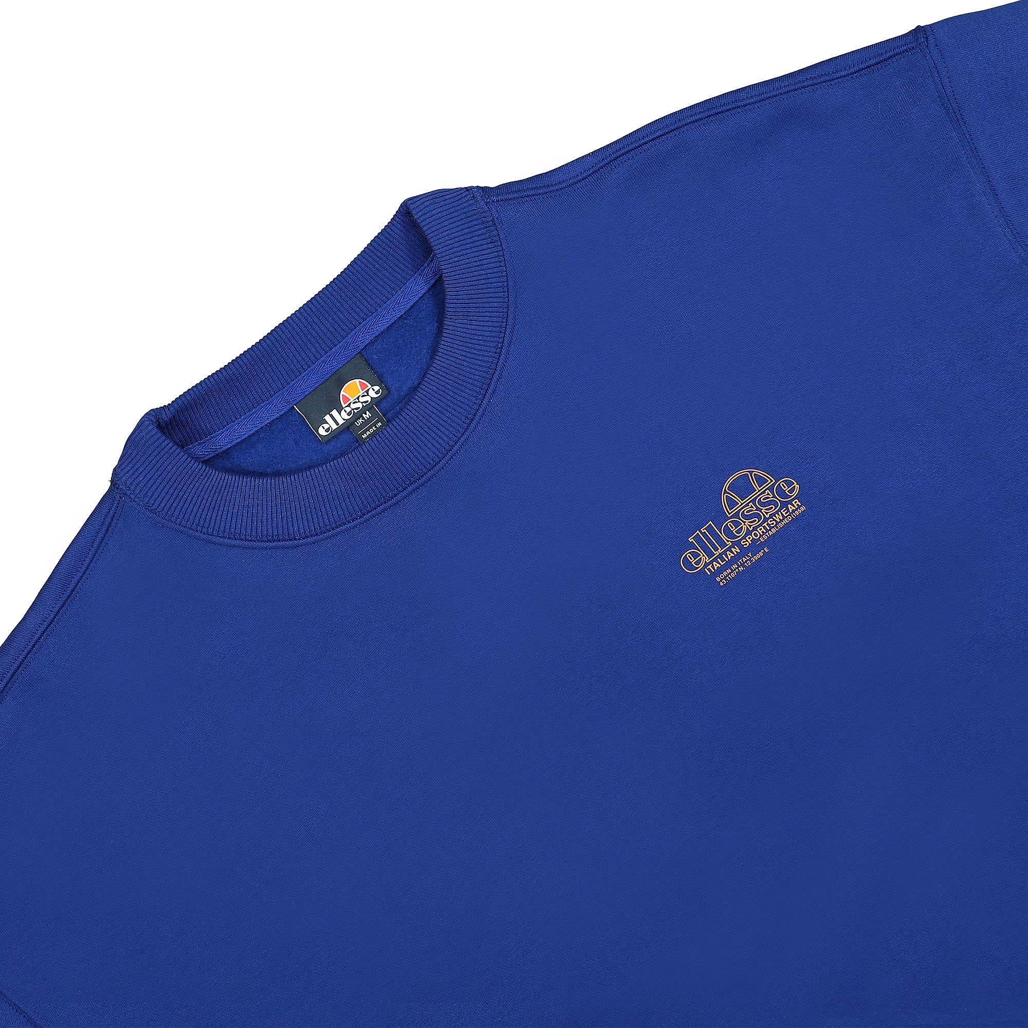 Ellesse Bloccare Sweatshirt Blue Sweatshirts Close-up | Overkill