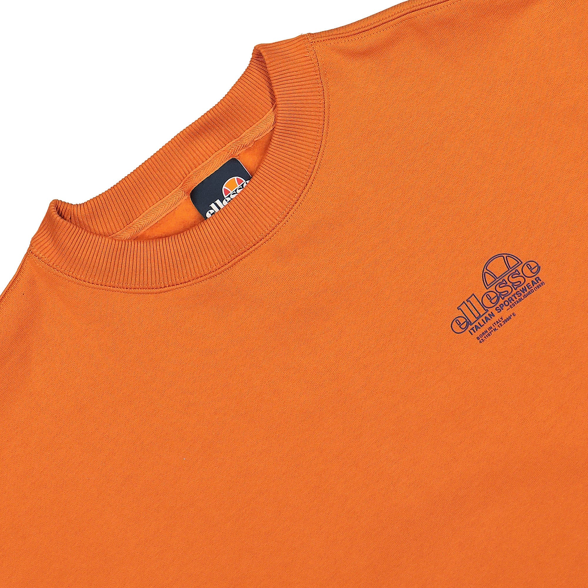 Ellesse Bloccare Sweatshirt Orange Sweatshirts Close-up | Overkill