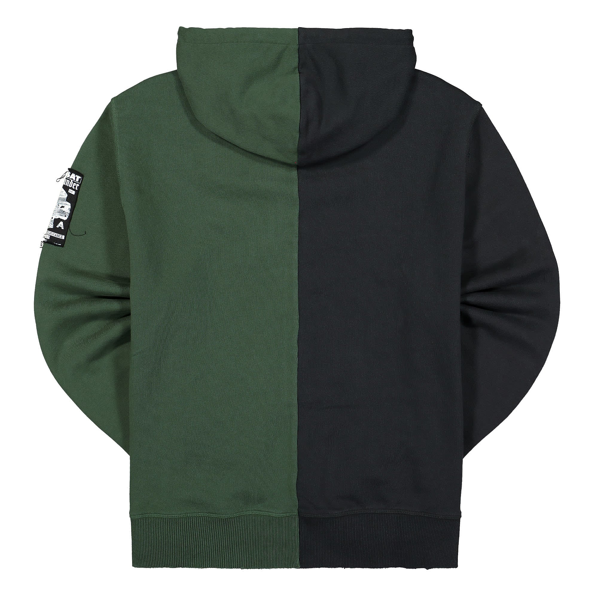 Fred Perry Raf Simons x Fred Perry Destroyed Zip Though Zip Hoodie Fir Green Hoodies Material | Overkill