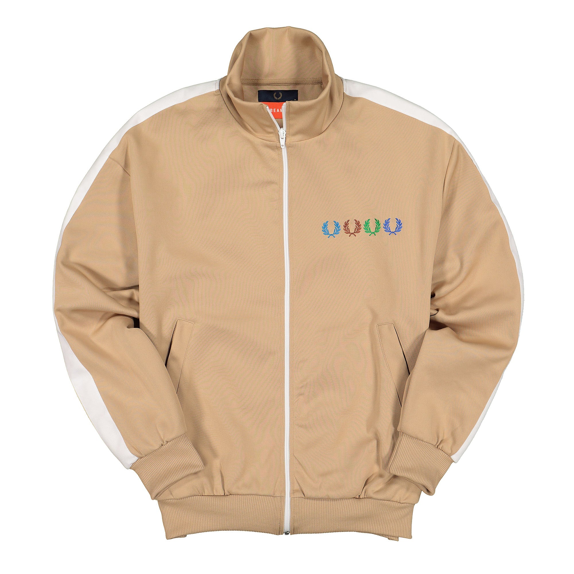 Fred Perry Beams x Fred Perry Taped Track Jacket Camel Jackets SJ8023-671 | Overkill