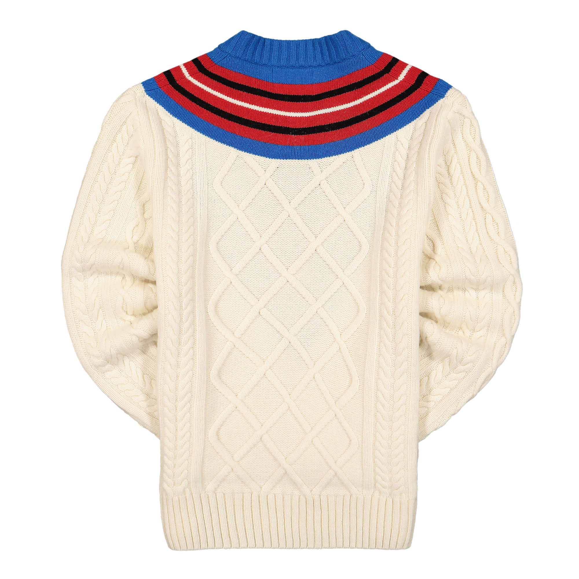 Fred Perry Charles Jeffrey LOVERBOY x Fred Perry Argyle V-Neck Jumper Ecru Sweatshirts Material | Overkill