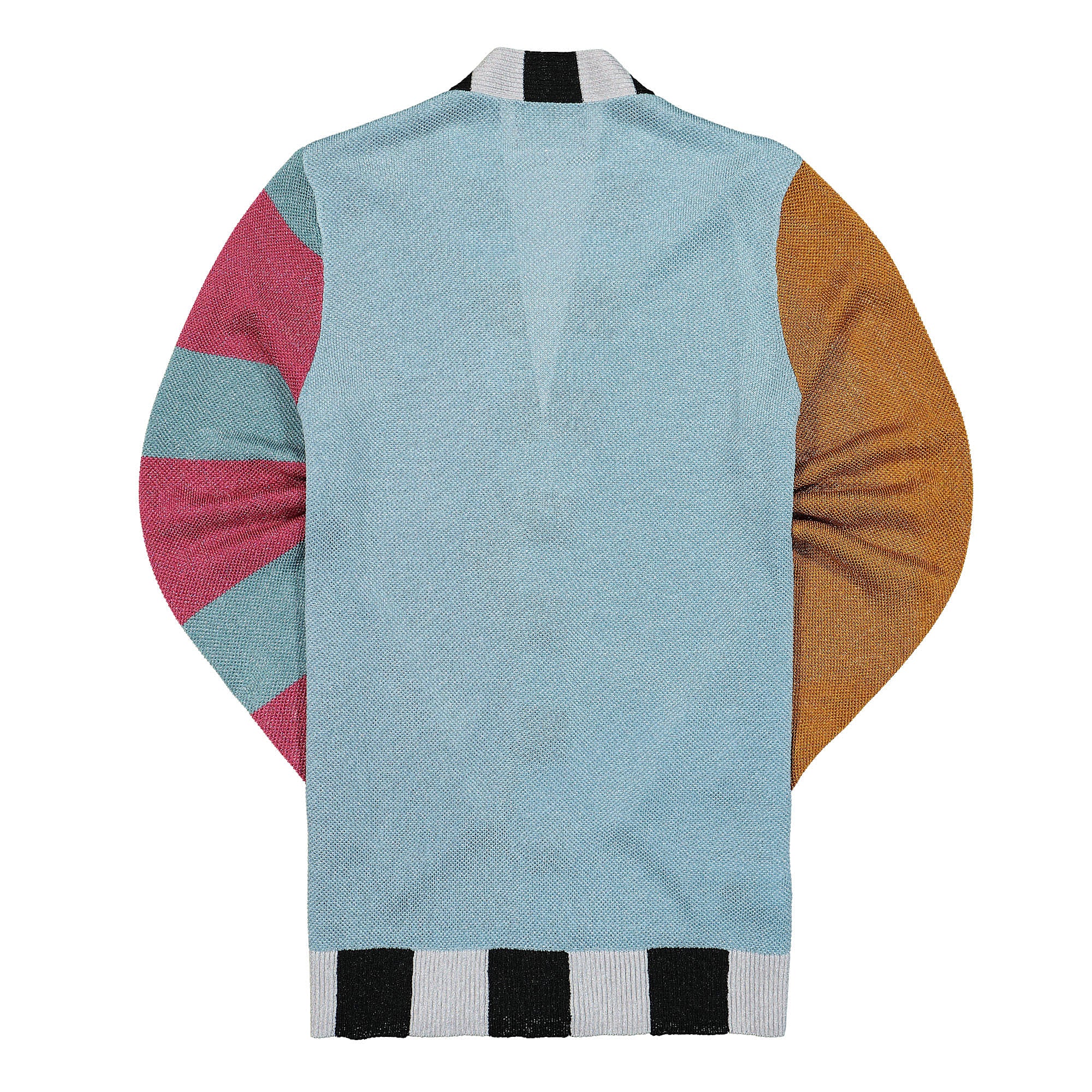 Fred Perry Charles Jeffrey LOVERBOY x Fred Perry Glitter Knitted Cardigan Frosted Blue Cardigans Material | Overkill