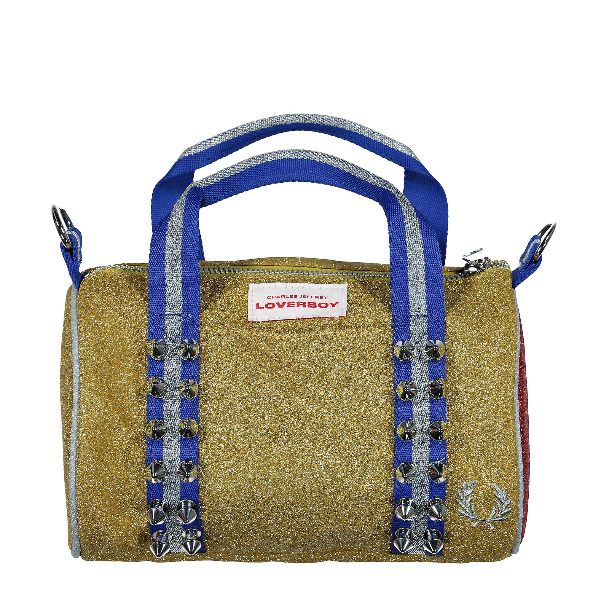 Fred Perry Charles Jeffrey LOVERBOY x Fred Perry Mini Barrel Bag Gold Duffle Bags SL3068 | Overkill