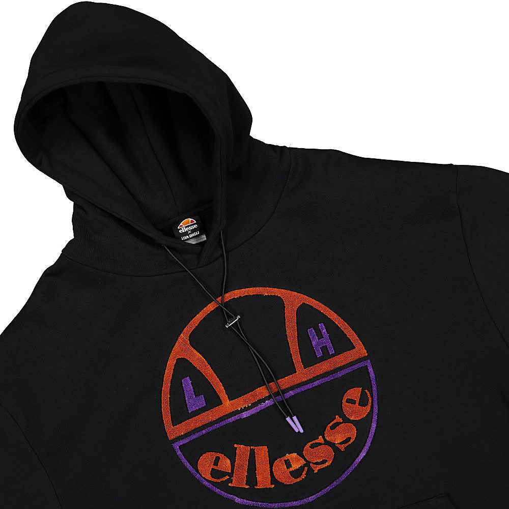 Ellesse Liam Hodges x Ellesse Fuze OH Hoody Black Hoodies Close-up | Overkill