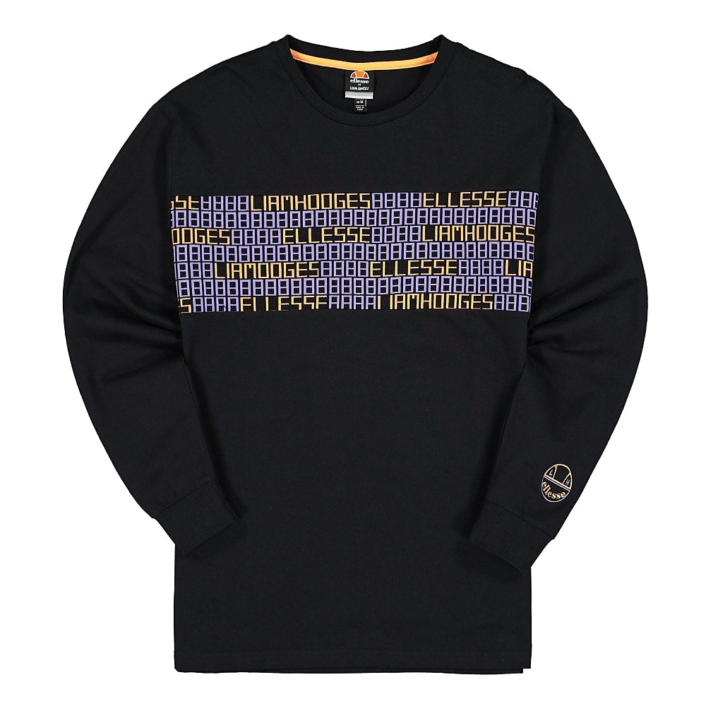Ellesse Liam Hodges x Ellesse Digital LS T-Shirt Black Longsleeves SLH08859-B | Overkill