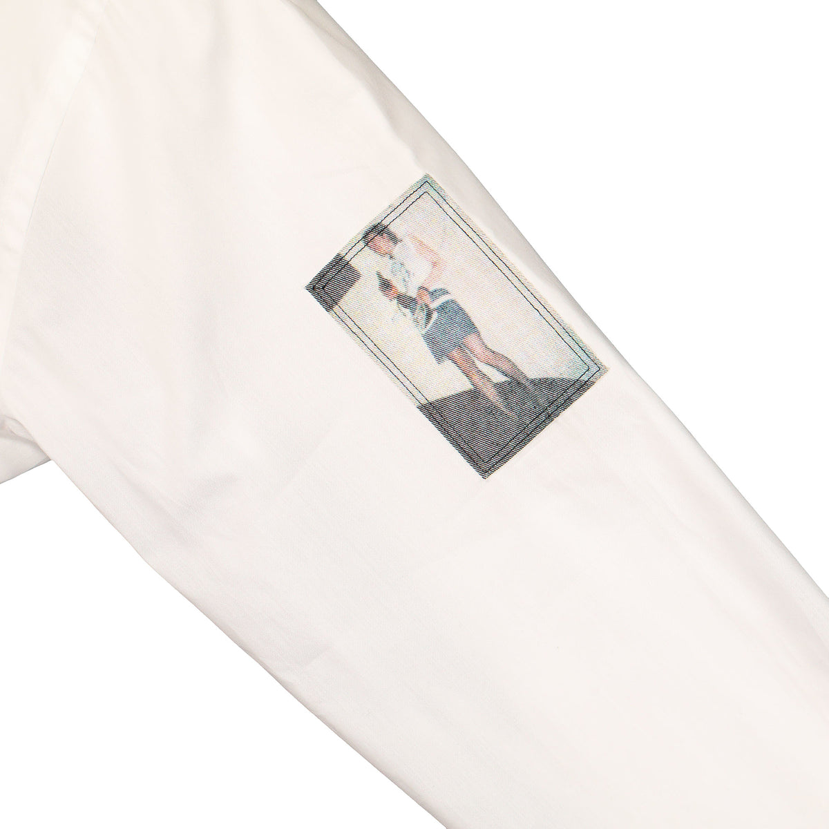 Fred Perry Raf Simons x Fred Perry Oversized Patched LS Shirt White Shirts Detail view 1 | Overkill