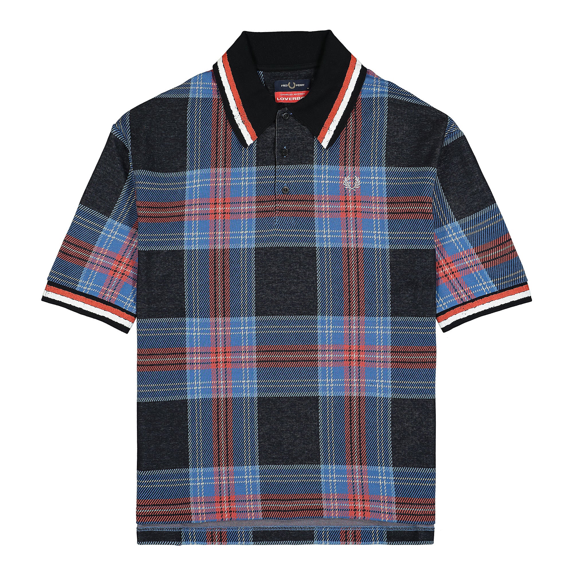 Fred Perry Charles Jeffrey LOVERBOY x Fred Perry Oversized Tartan Polo Shirt Loverboy Tartan Polo Shirts SM2015 | Overkill