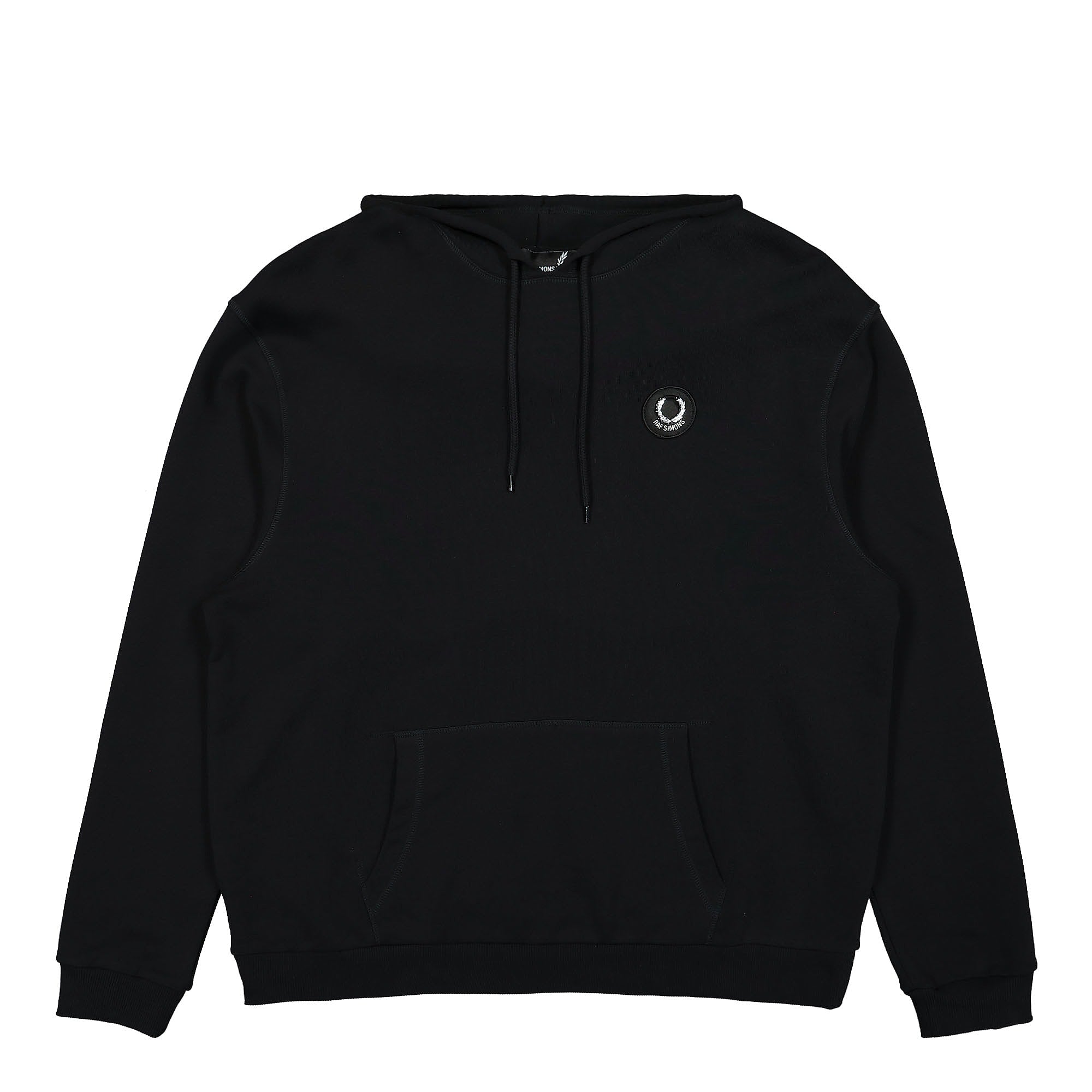 Raf Simons x Fred Perry Patched Overhead Hoodie Black SM3110 | Overkill