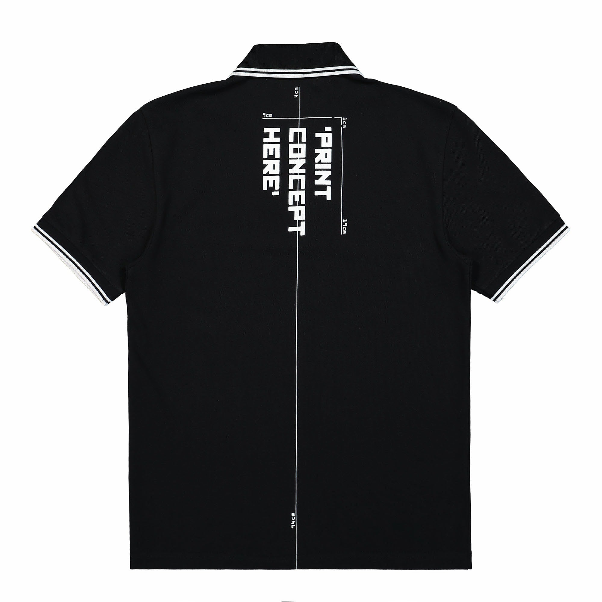 Fred Perry Printed Shirt Black Polo Shirts Close-up | Overkill