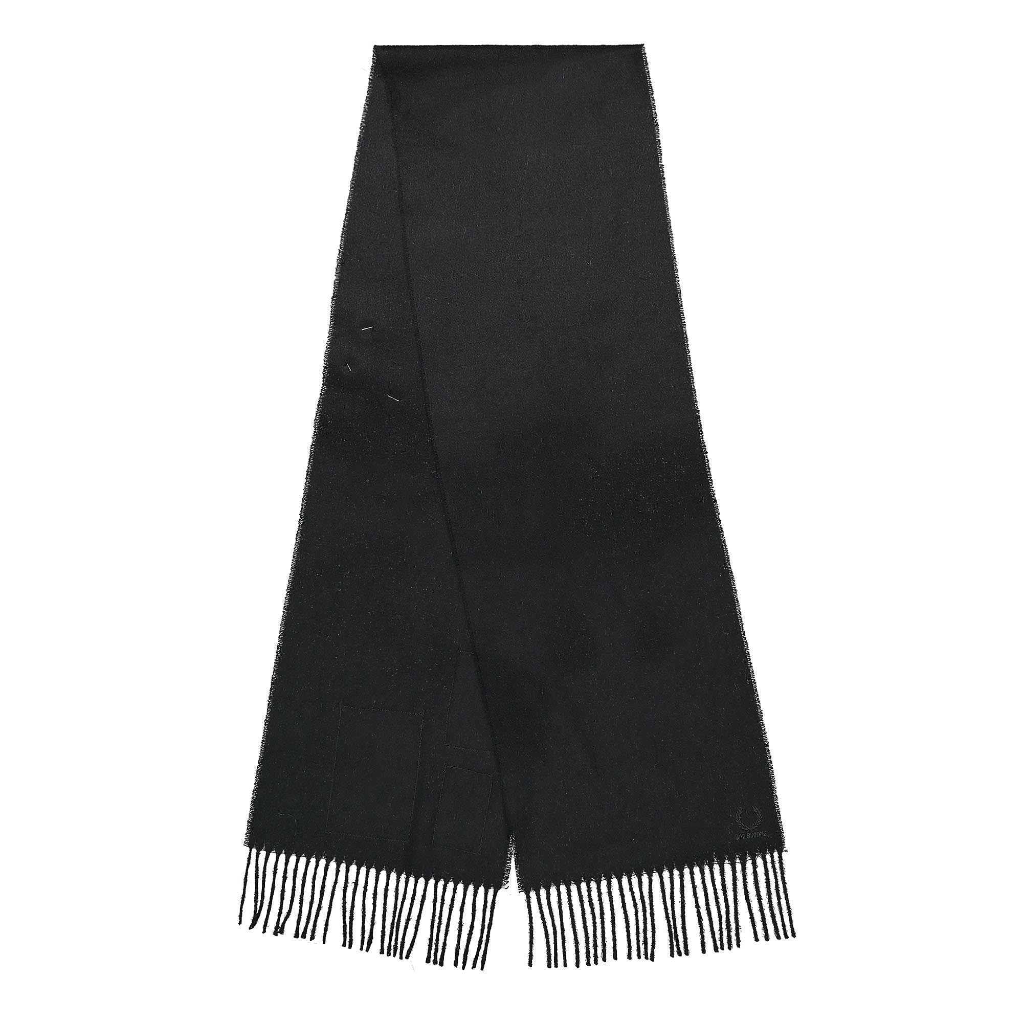 Fred Perry Raf Simons x Fred Perry Flannel Scarf Black Scarves Material | Overkill