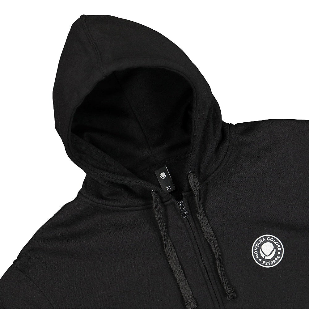 MTN Est 1994 Zip Hoodie Black Hoodies Close-up | Overkill